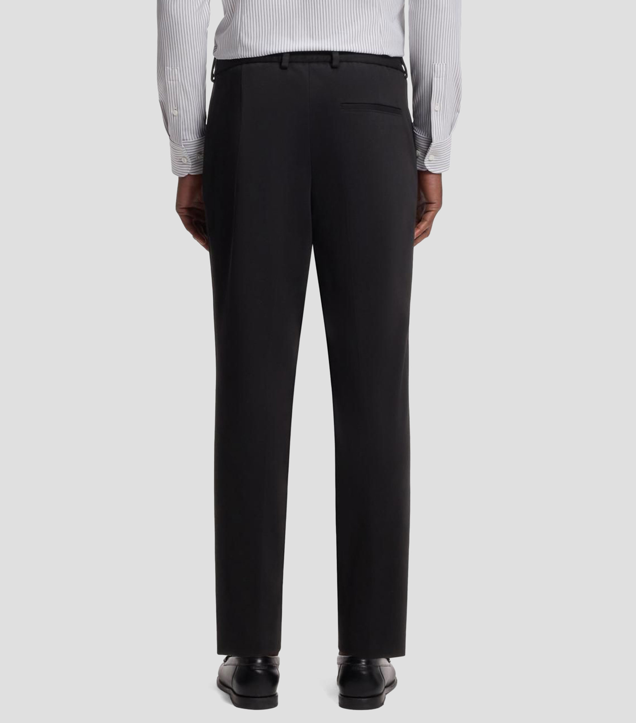 Pantalón tapered fit en punto de algodón Hombre