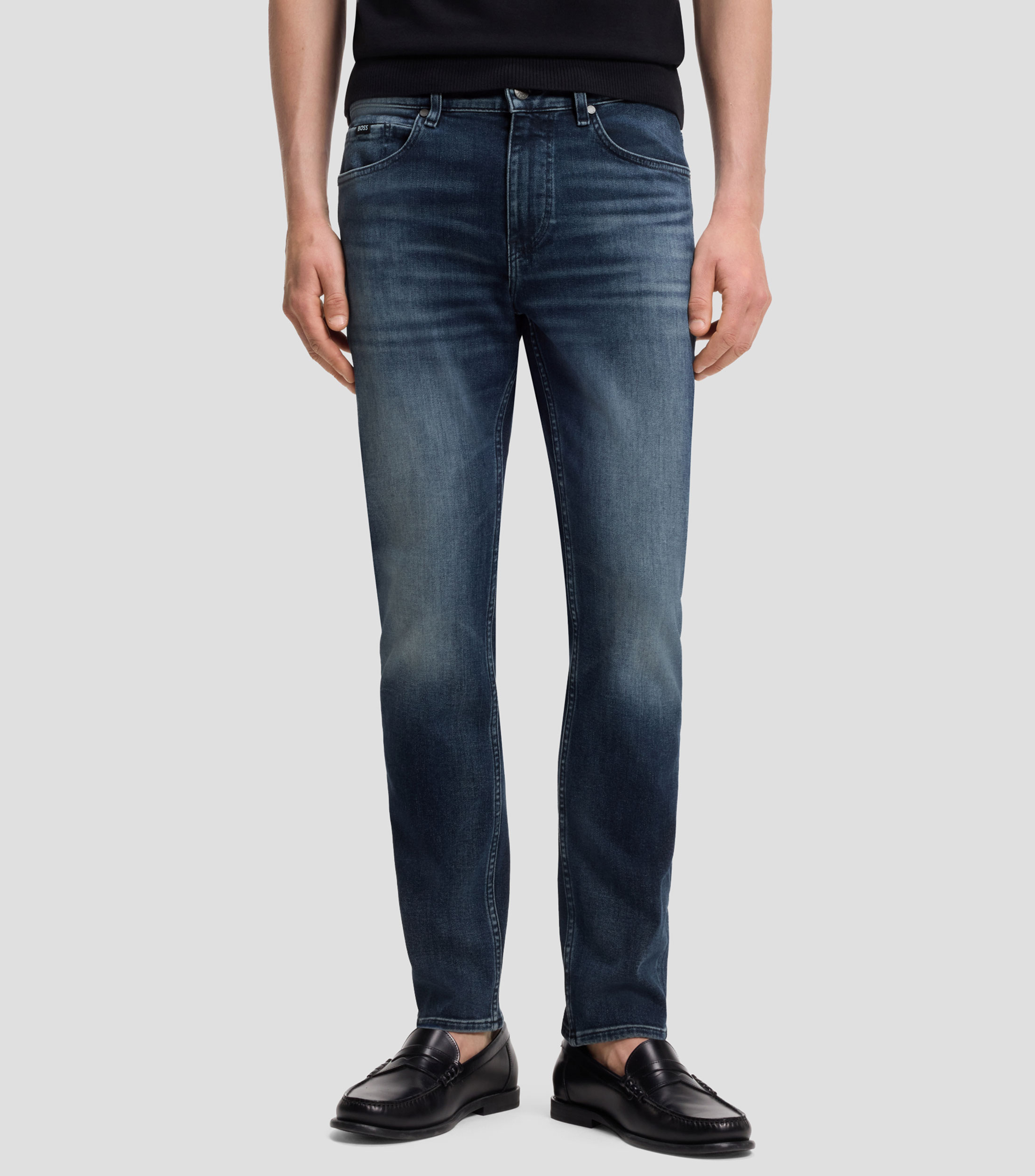 Jeans Delaware slim de algodón elástico Hombre