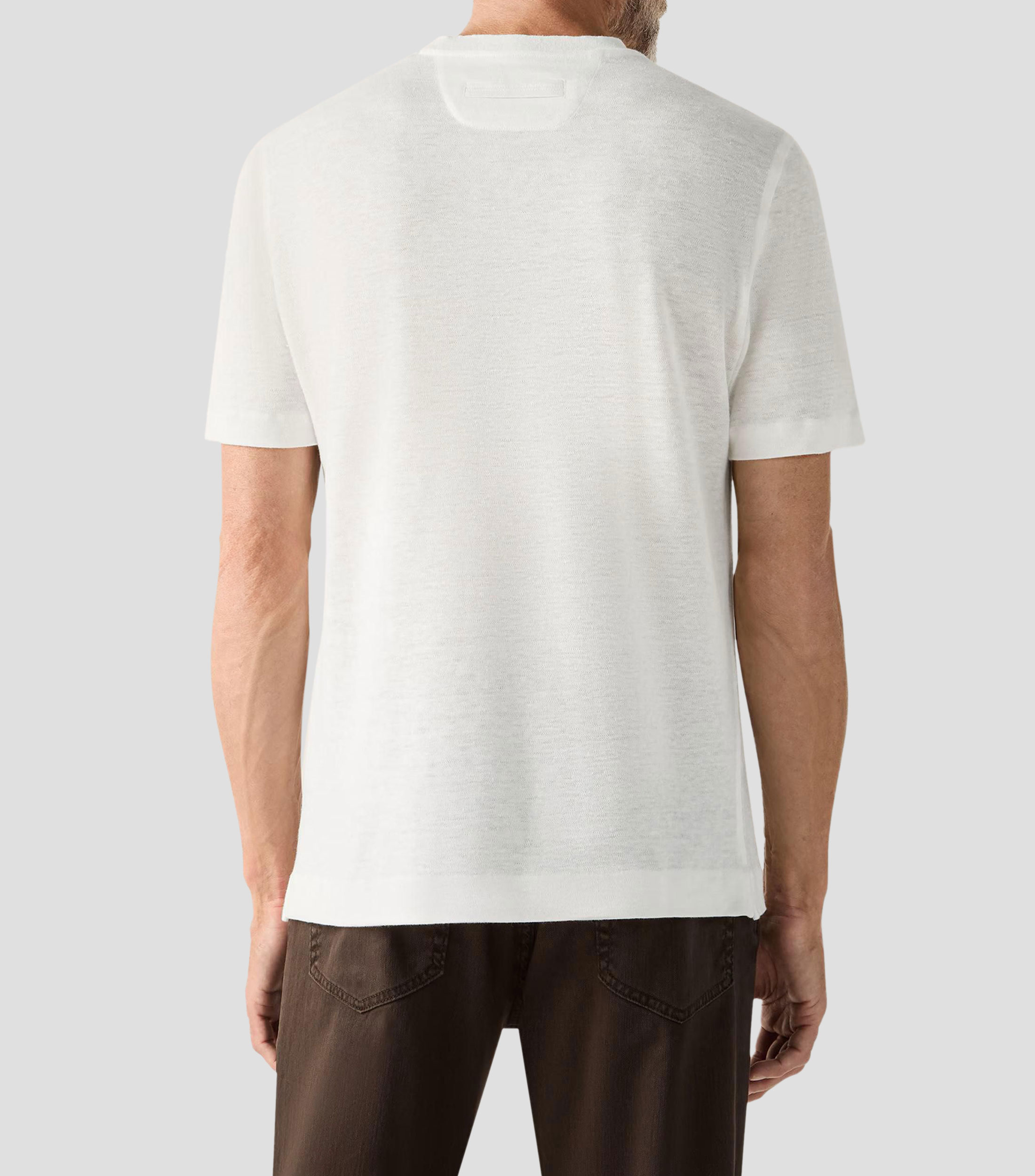 Playera cuello redondo manga corta lisa Hombre