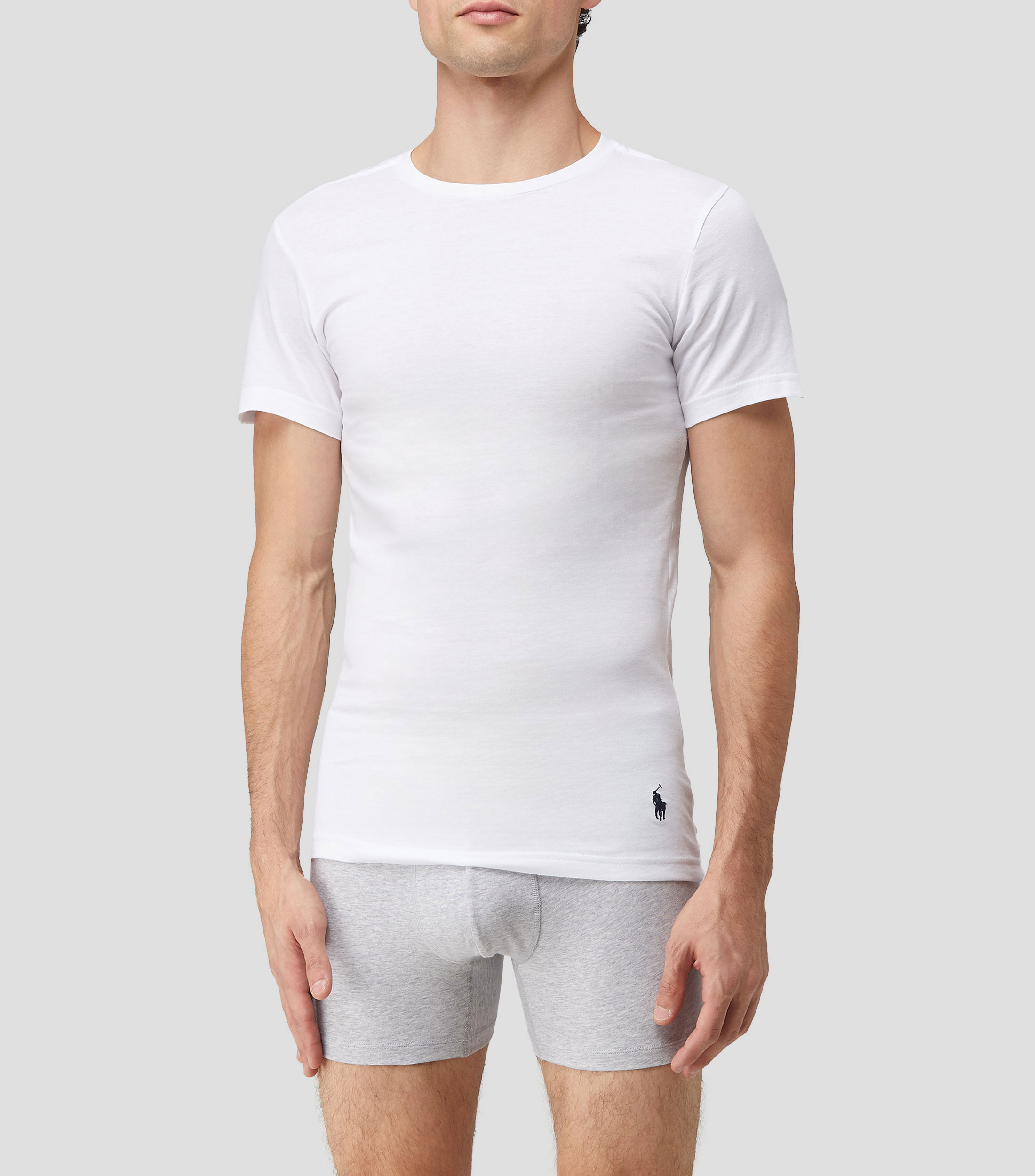 Set de 3 playeras cuello redondo manga corta Hombre
