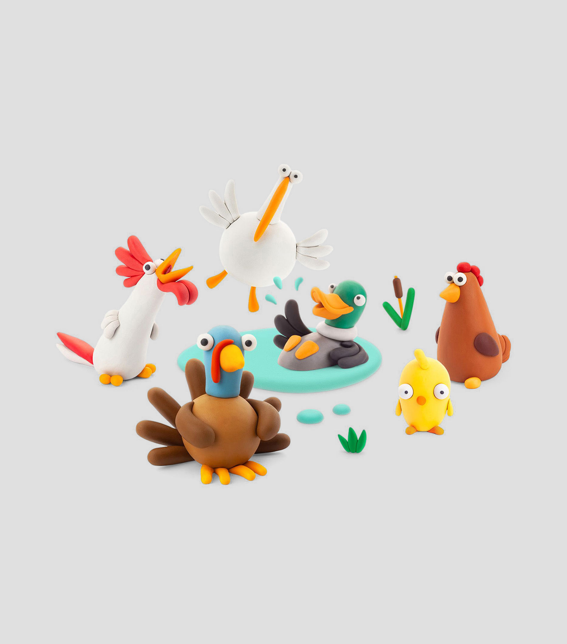 Playset de manualidades, Aves de Granja