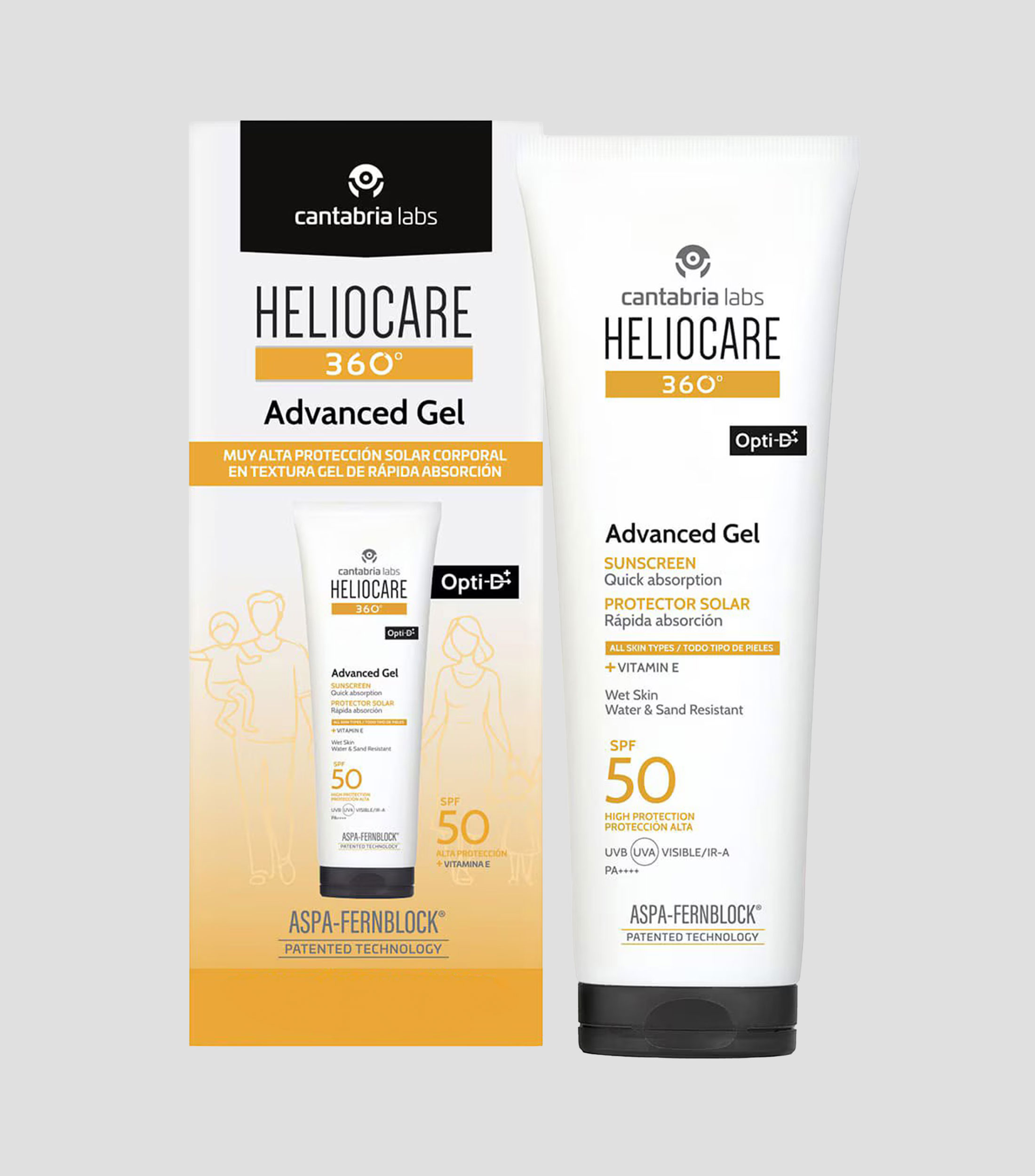 Protector solar Advanced Gel SPF50+, 250 ml
