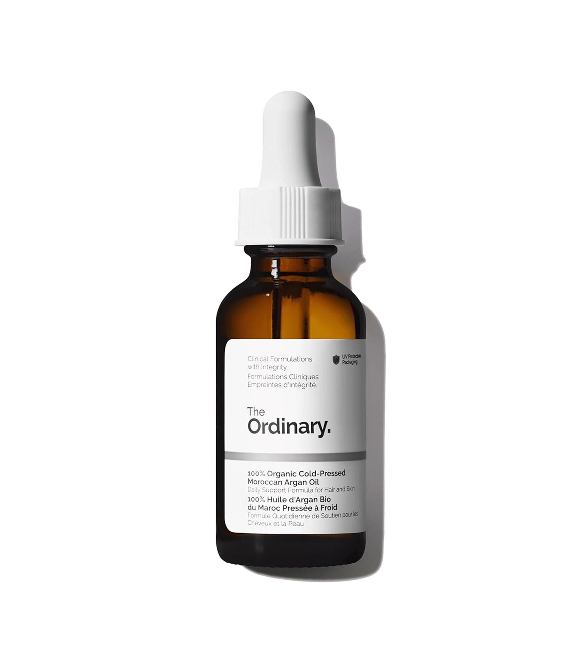 Aceite hidratante para rostro y cabello 100% Organic Cold-Pressed Moroccan Argan Oil, 30 ml