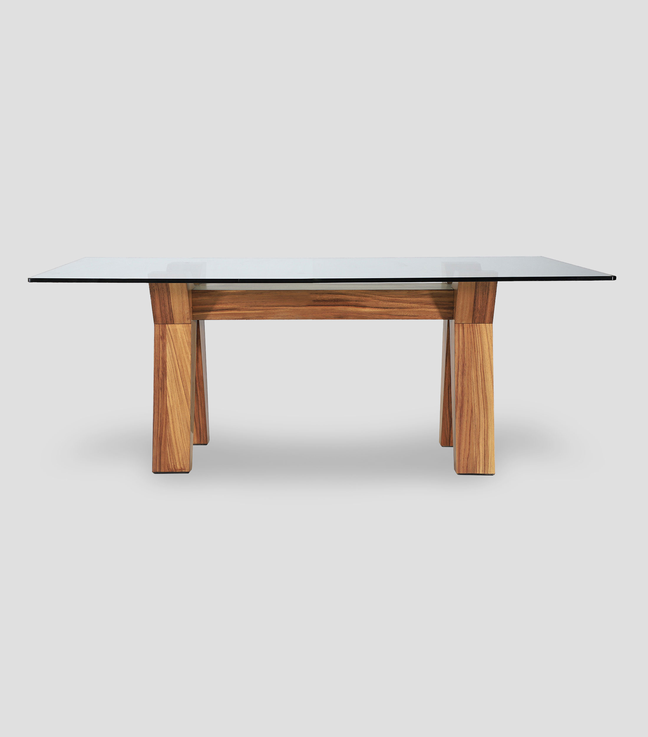 Mesa de comedor Malta Holbox en chapa natural de parota