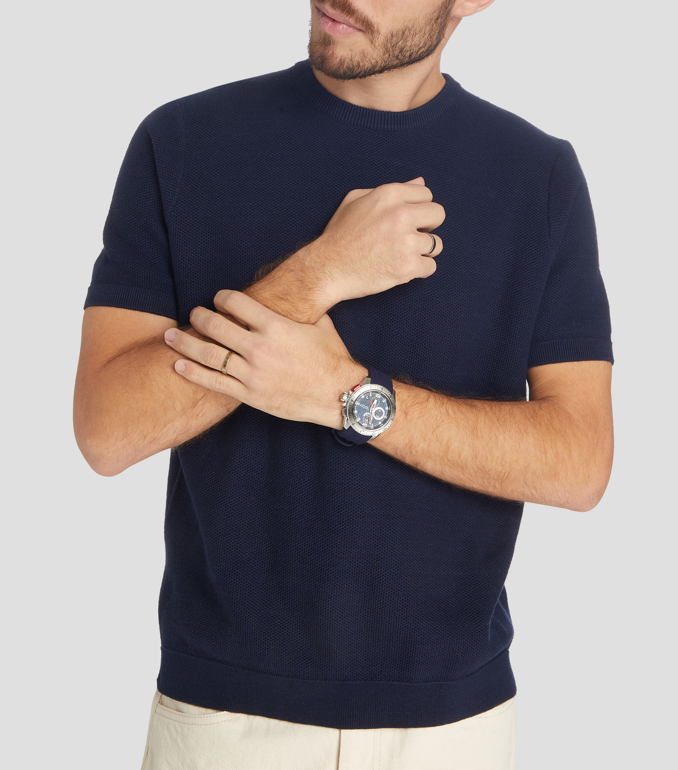 Reloj para hombre NST 101 Chrono deportivo, Plateado