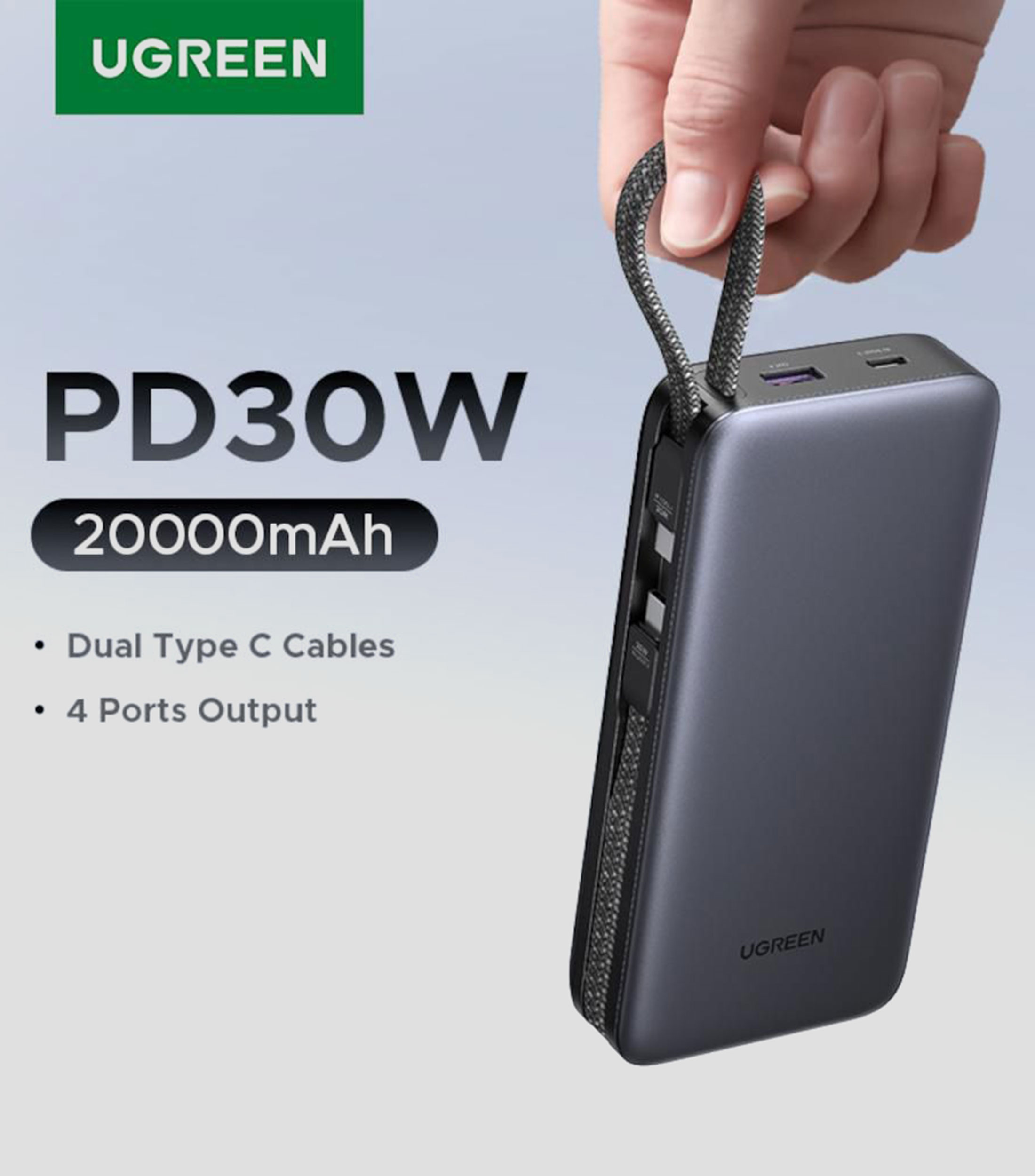 Batería portátil 55985B, 20000 mAh 30W