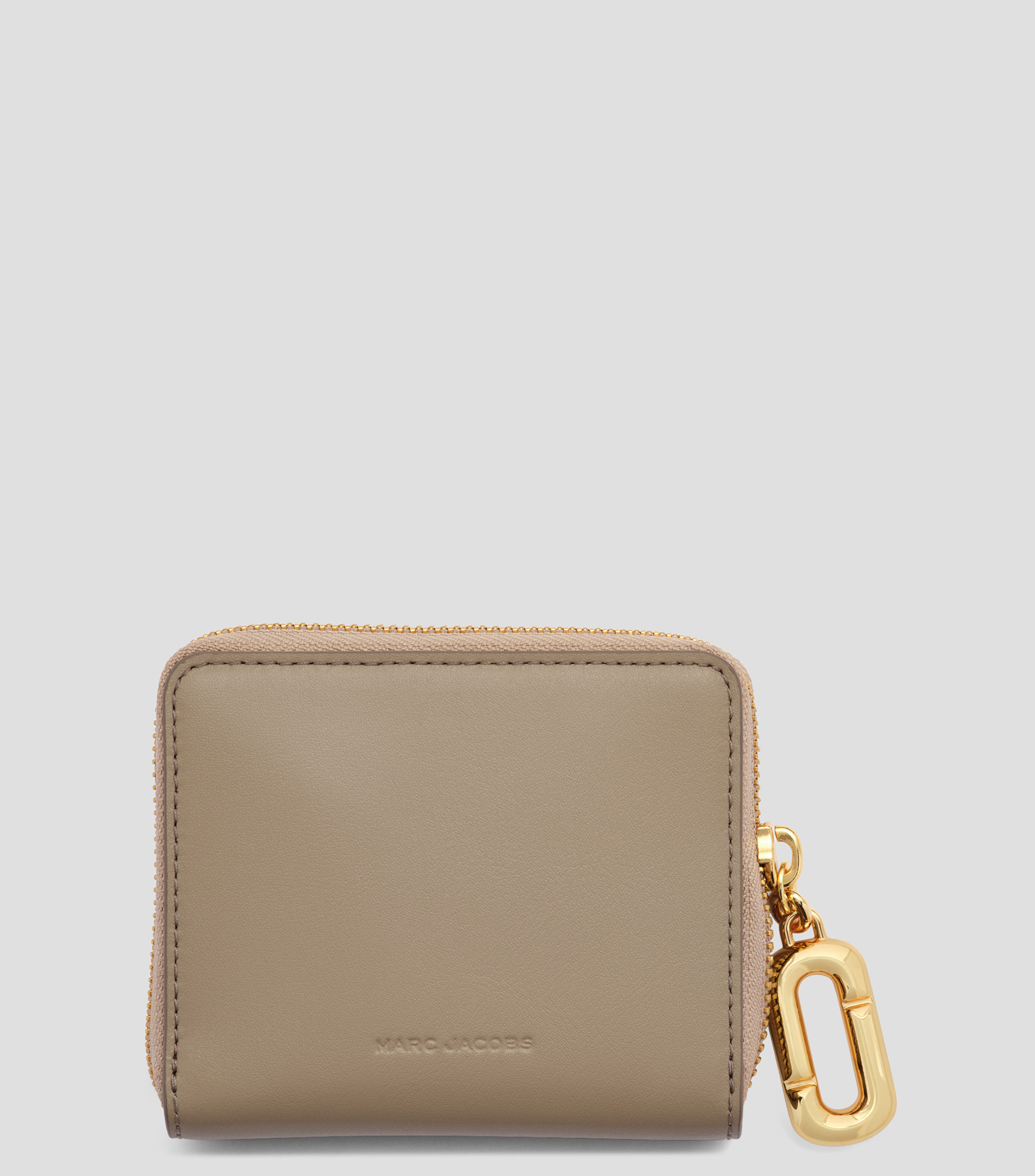 Cartera bifold en piel Puffy J liso Mujer