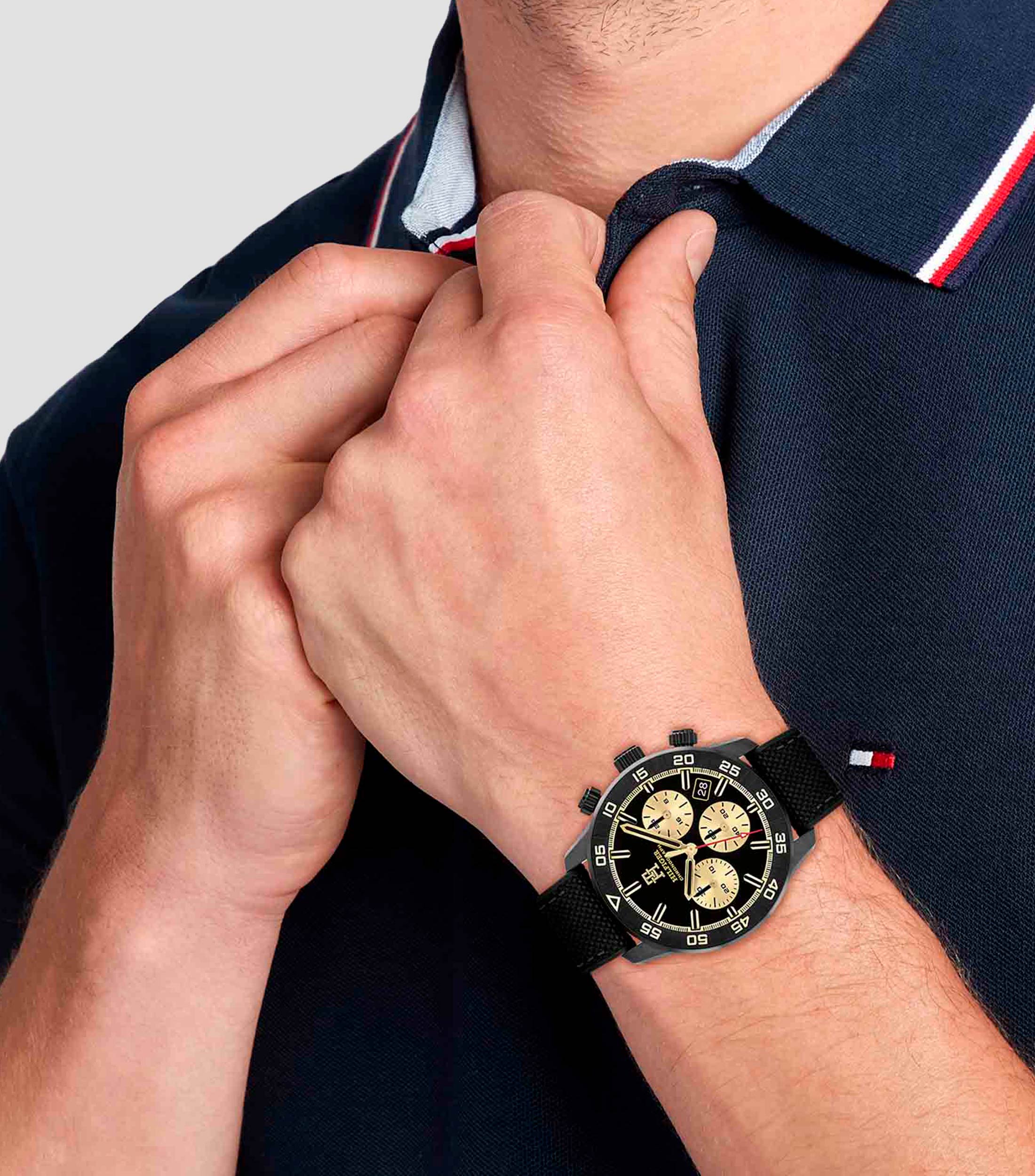 Reloj par Hombre TH85 deportivo negro