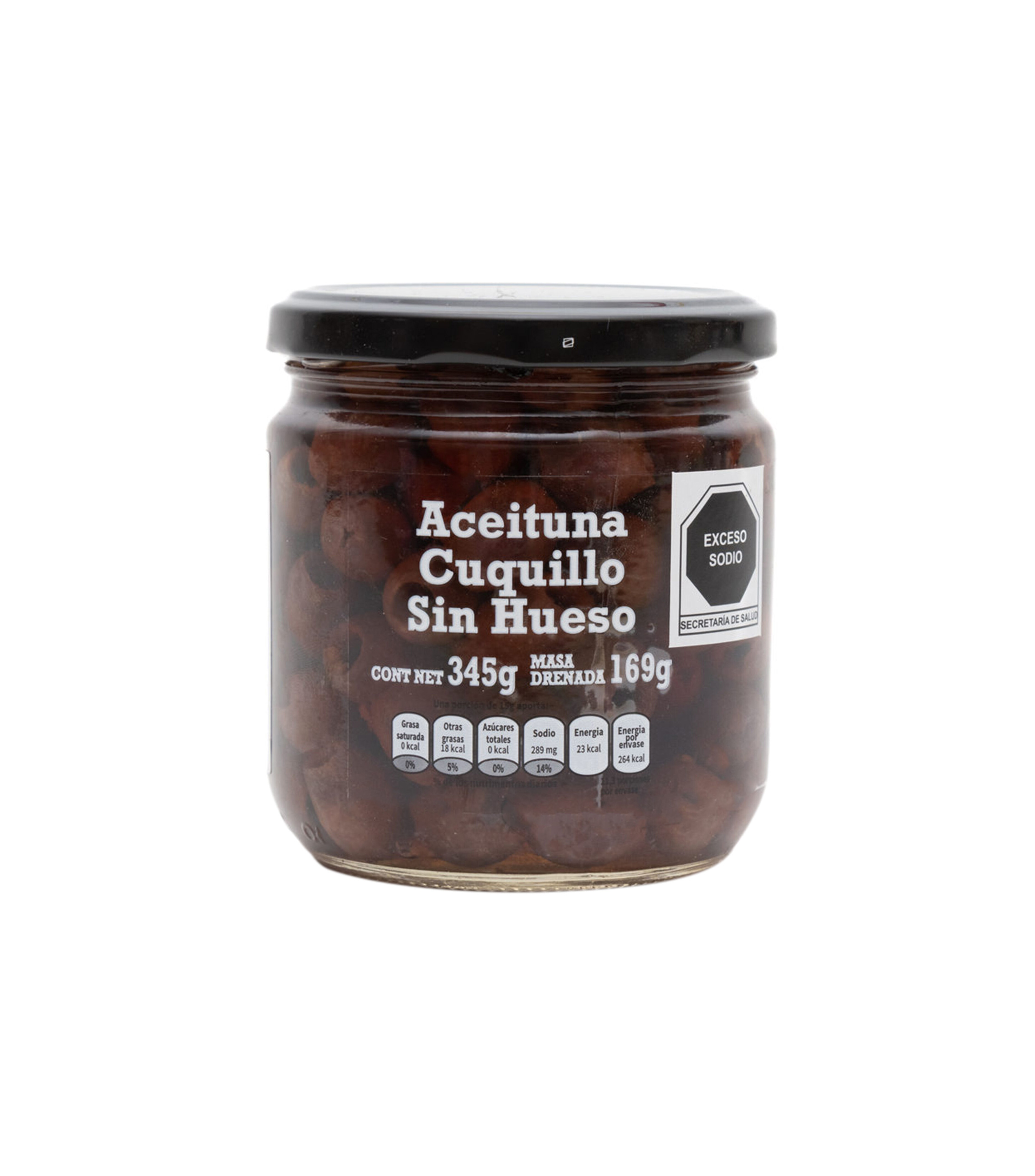 Aceitunas cuquillo sin hueso natural, 345 g