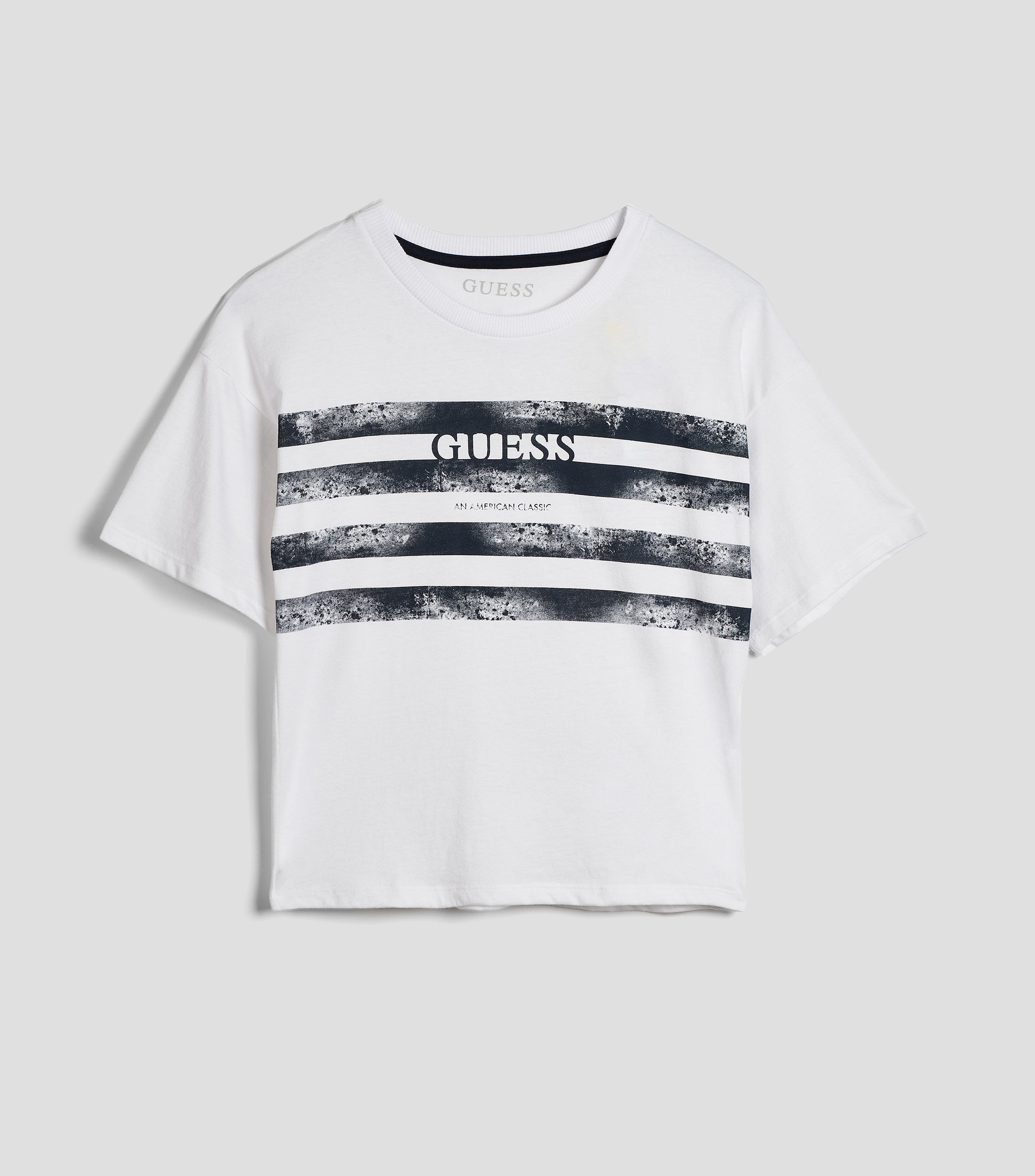 Playera cuello redondo manga corta con estampado Niño