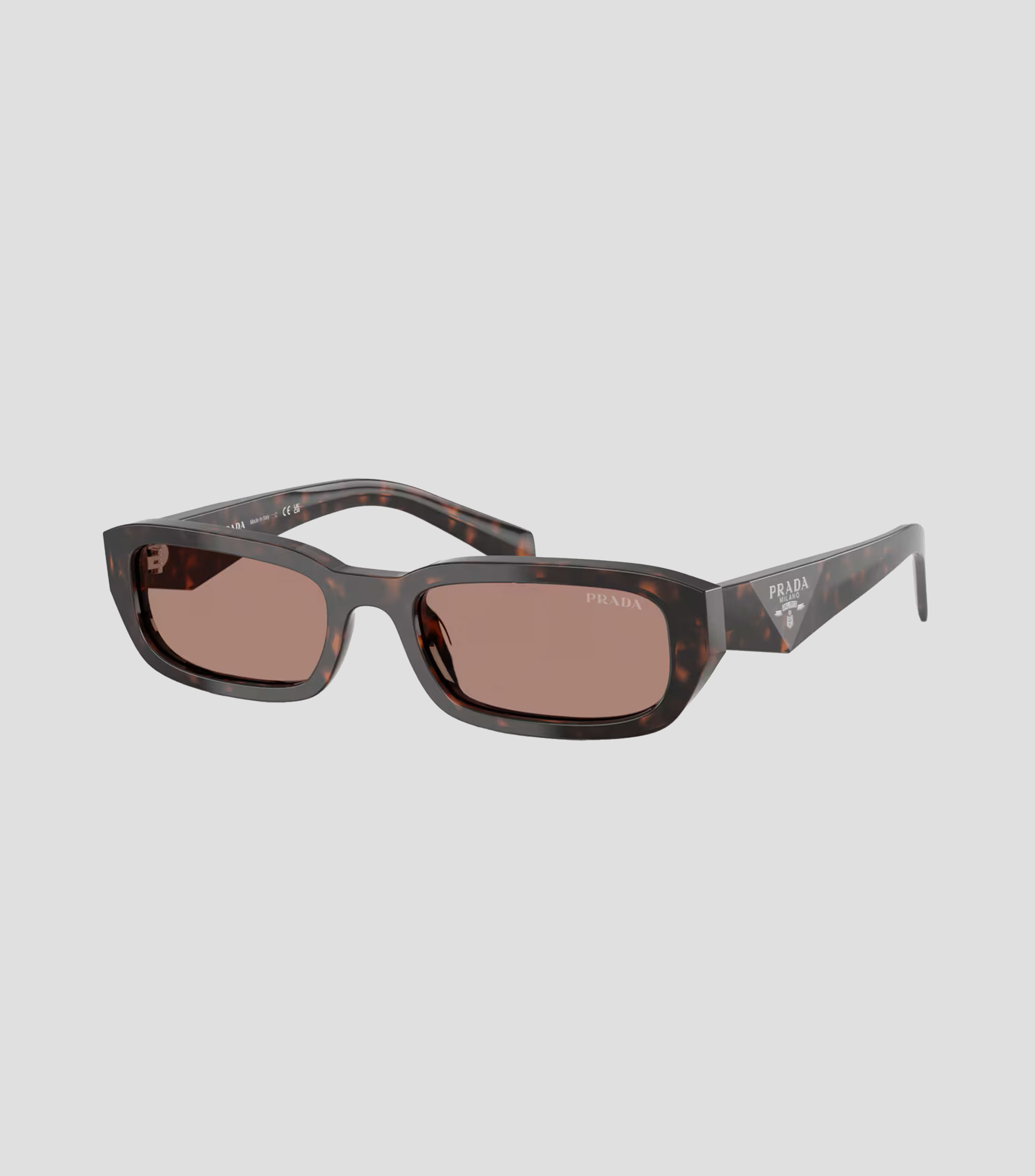 Lentes de sol rectangulares carey Unisex