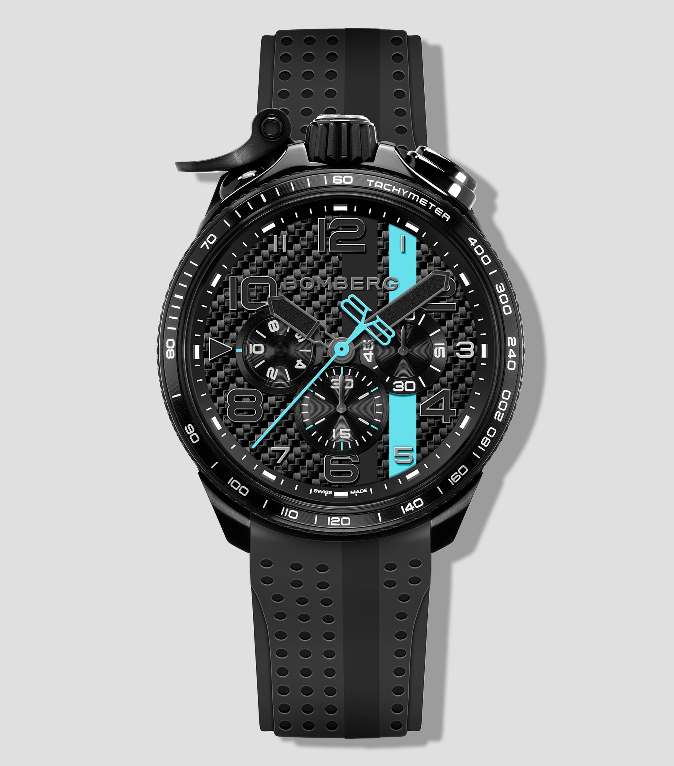 Reloj Unisex Racing Carbon Deportivo, Negro