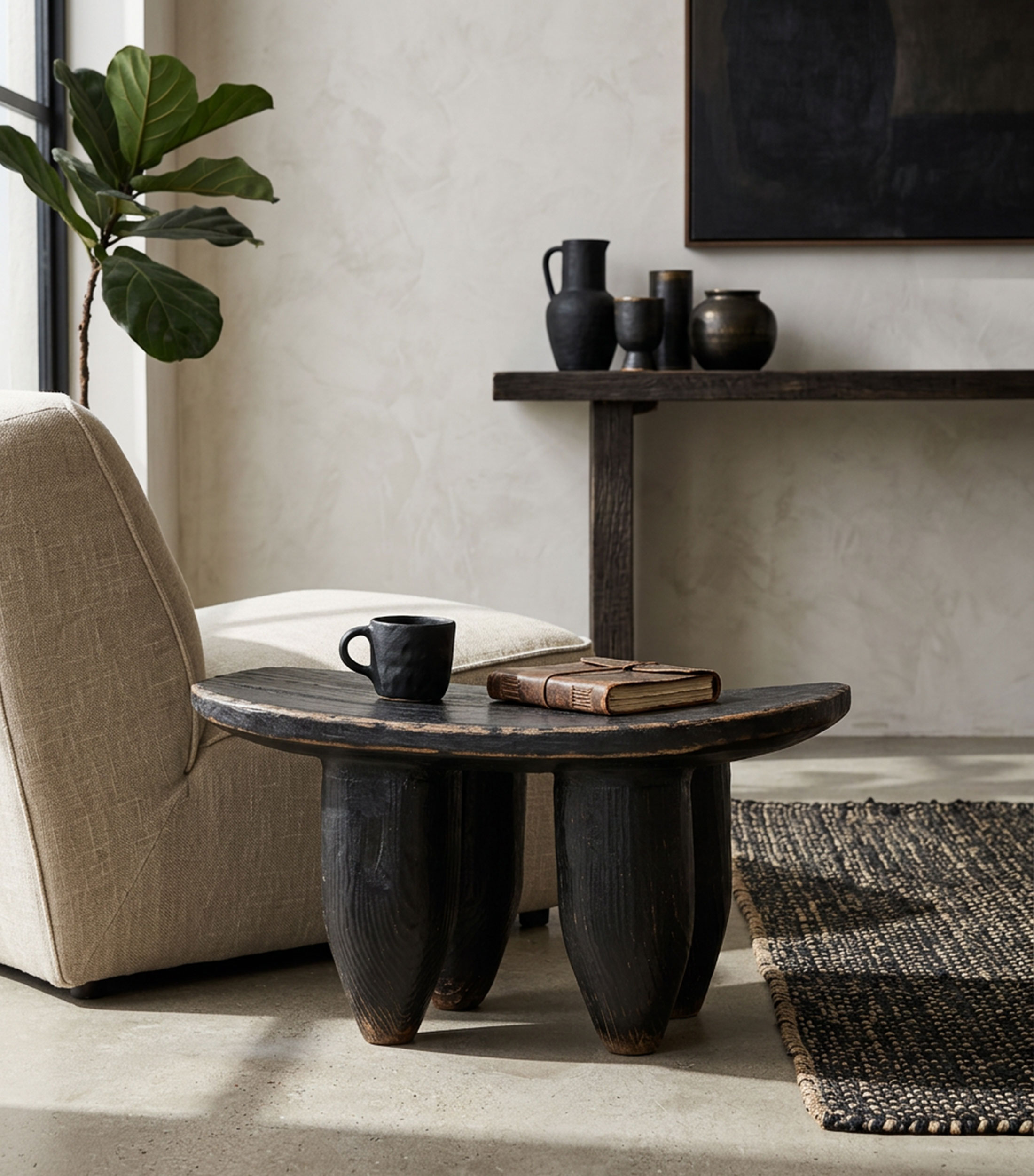 Mesa lateral en madera