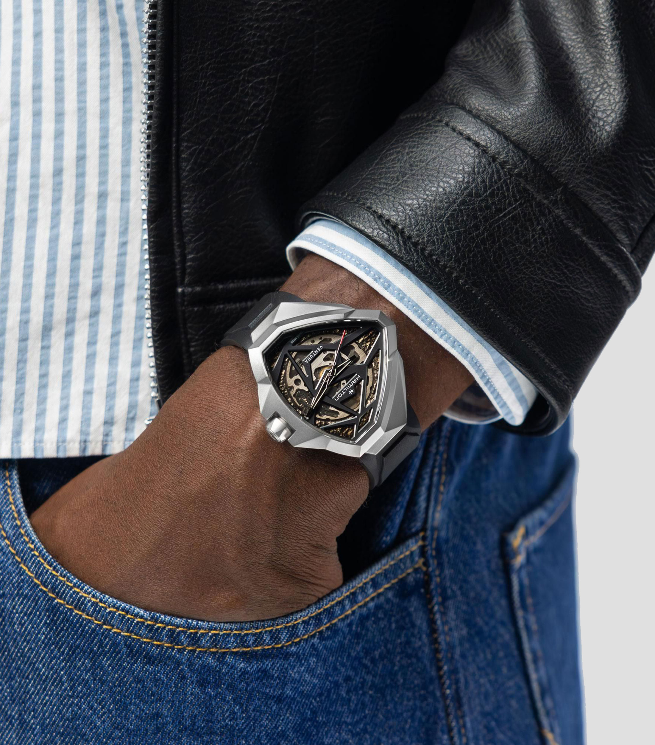 Reloj para Hombre Ventura casual plateado