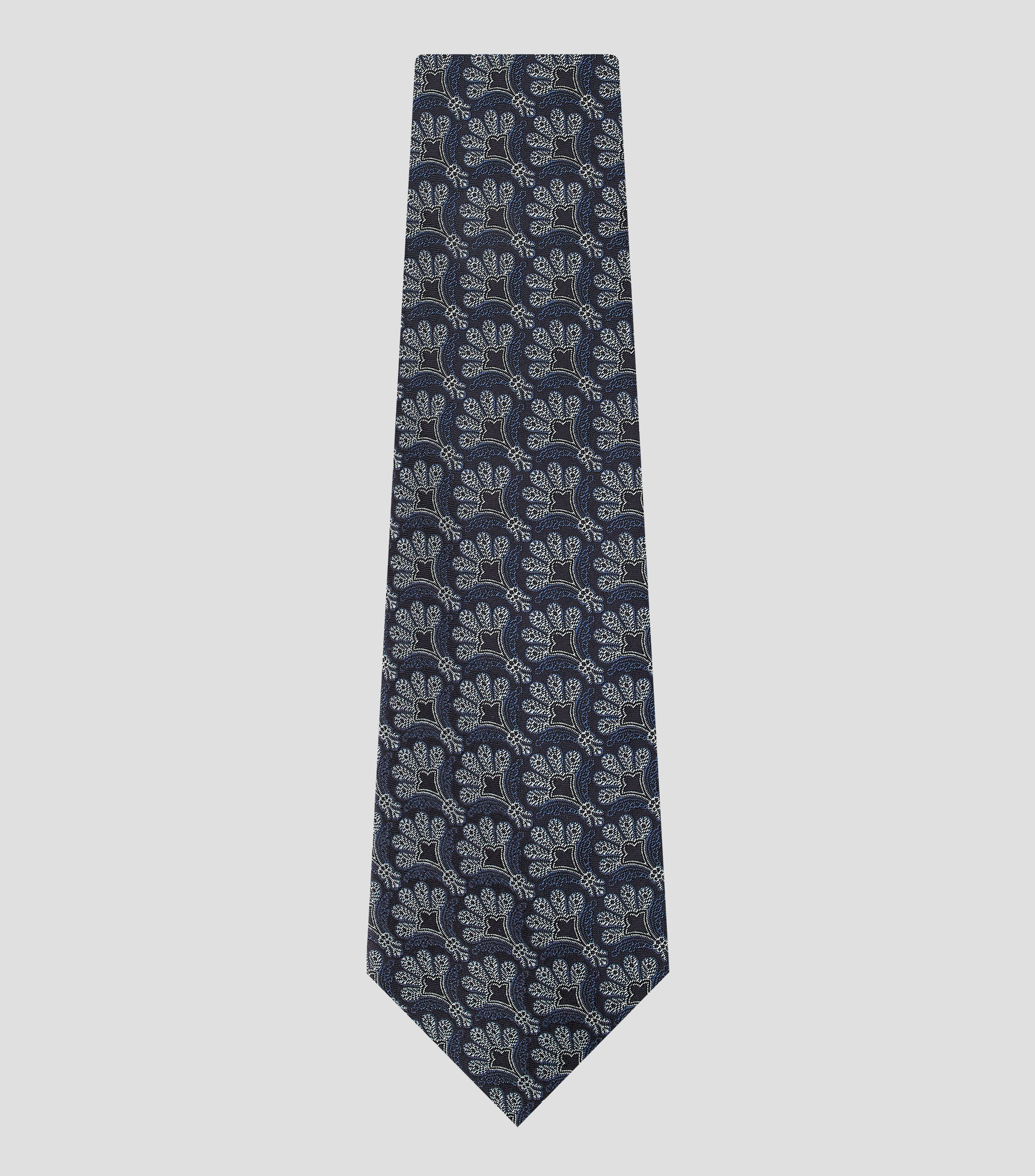 Corbata ancha de seda estampada
