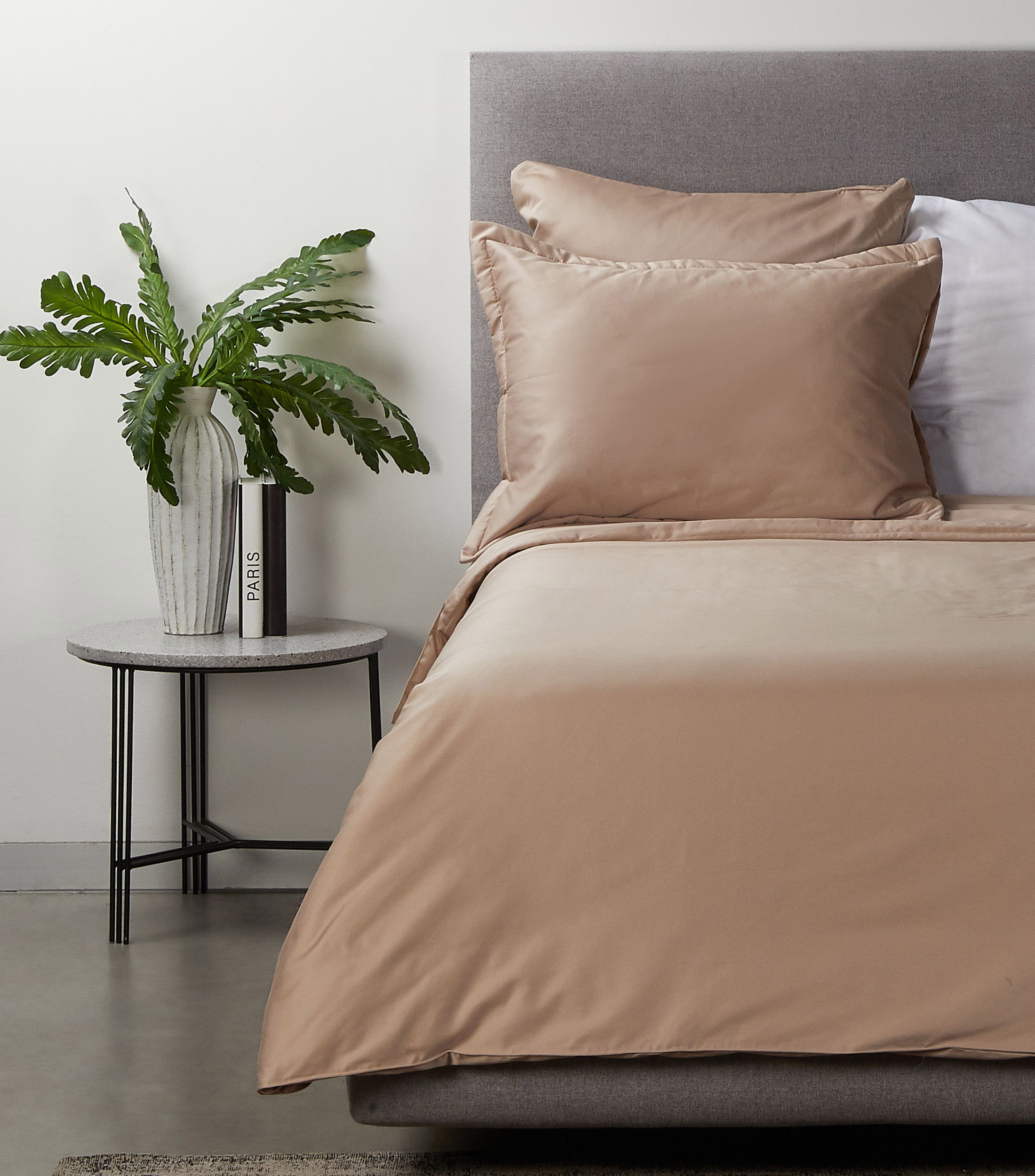 Funda para Duvet Individual en Algodón Beige
