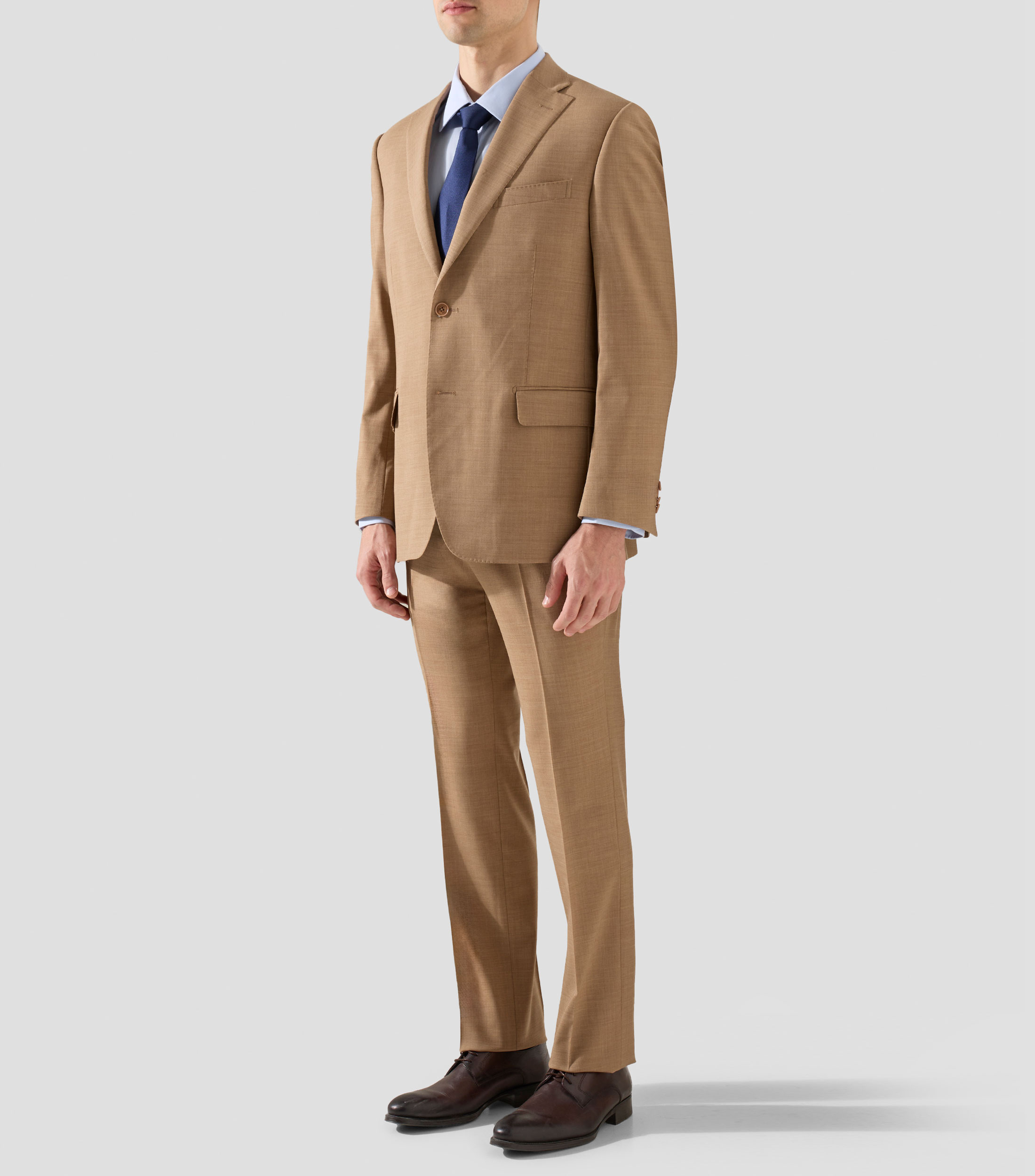 Traje de corte regular liso Hombre