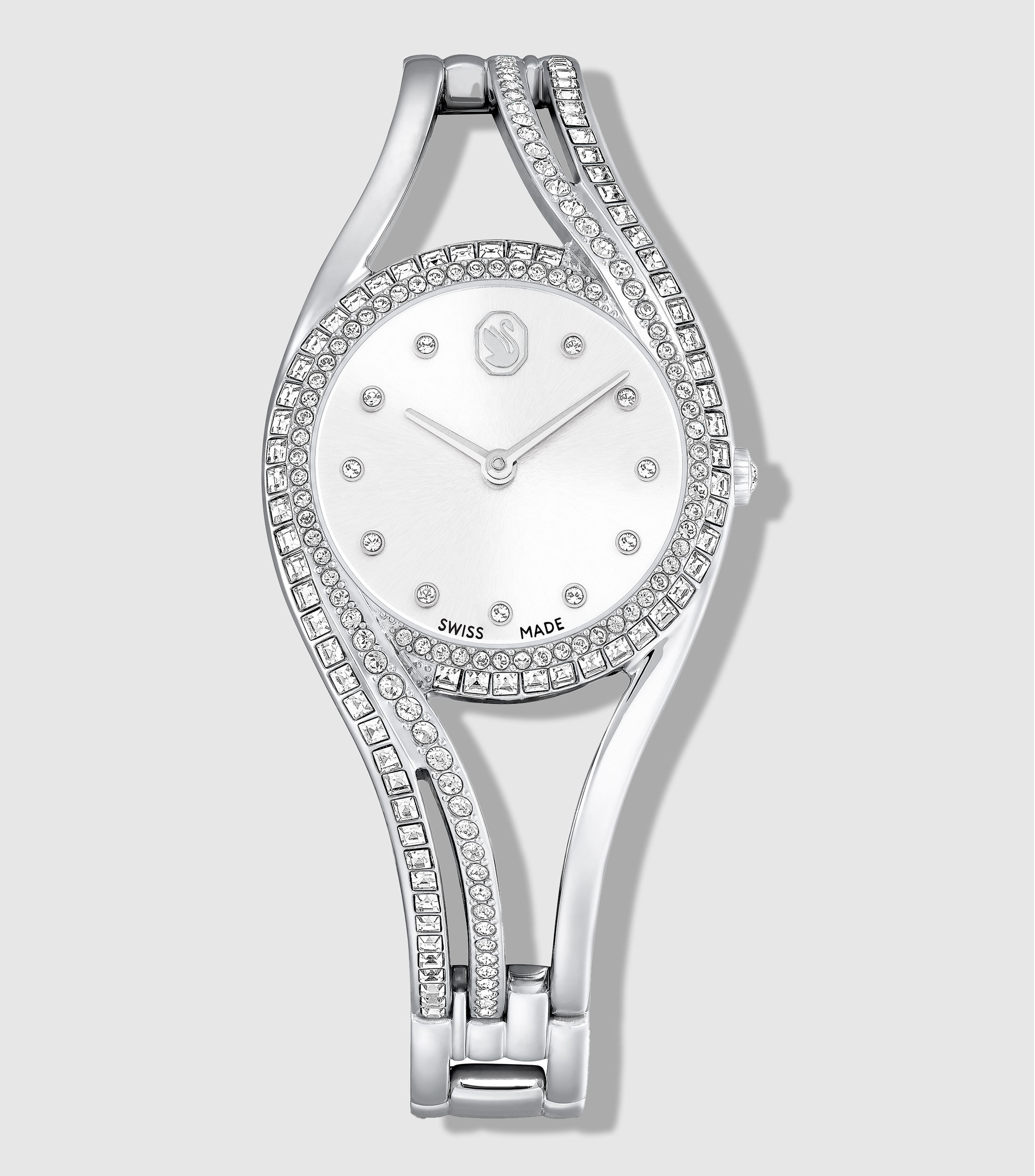 Reloj para Mujer Hyperbola Bangle casual plateado