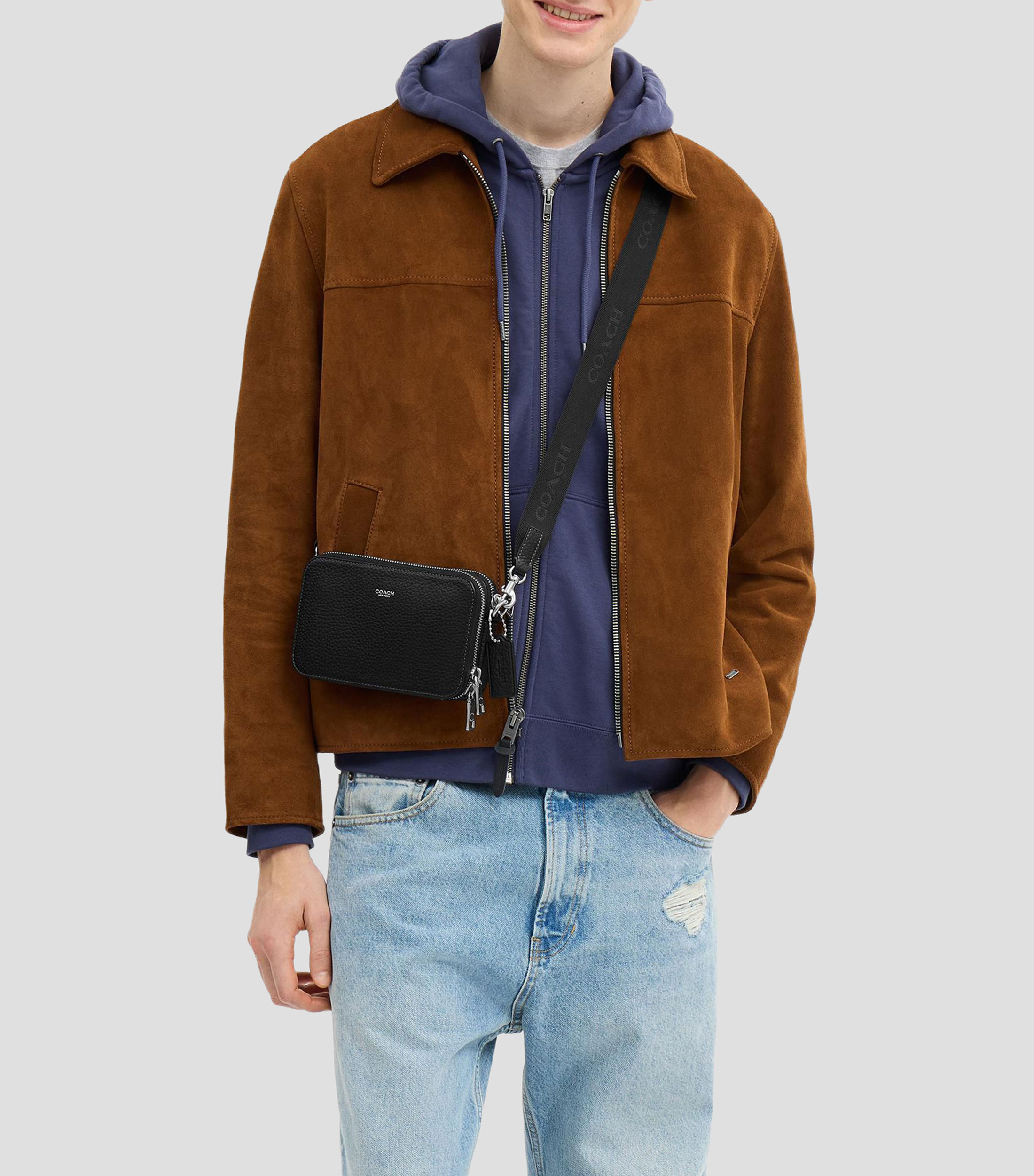 Bolso Crossbody en piel Camera fantasía Hombre