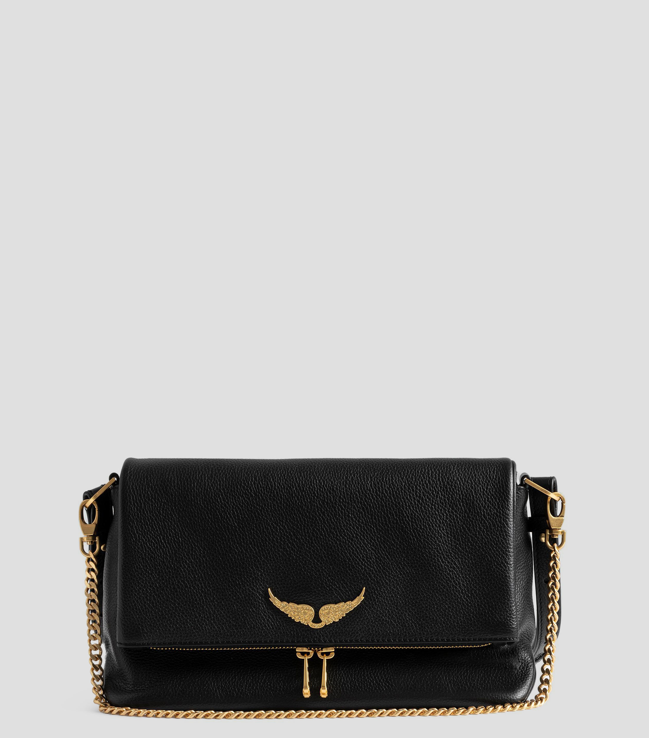 Bolsa Crossbody en piel Rocky II granulada Mujer