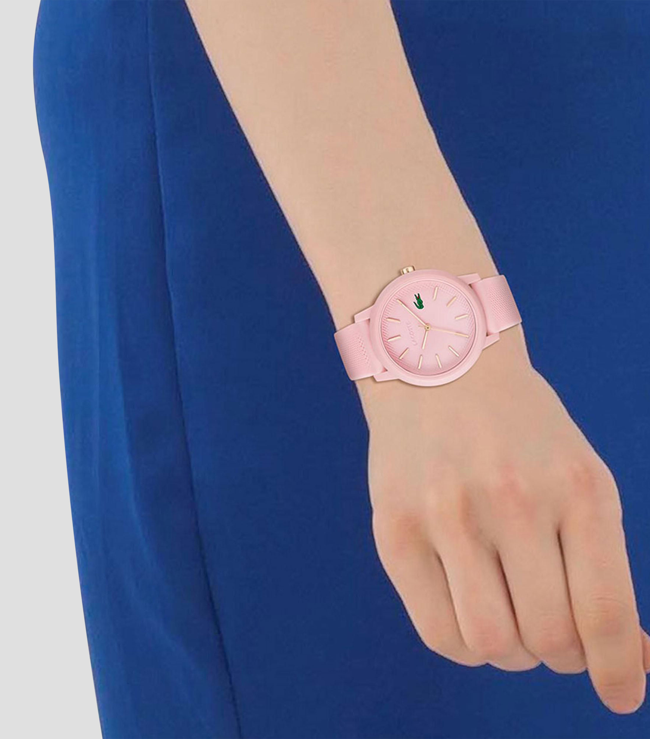 Set 2 relojes Unisex Casual Blanco, rosa