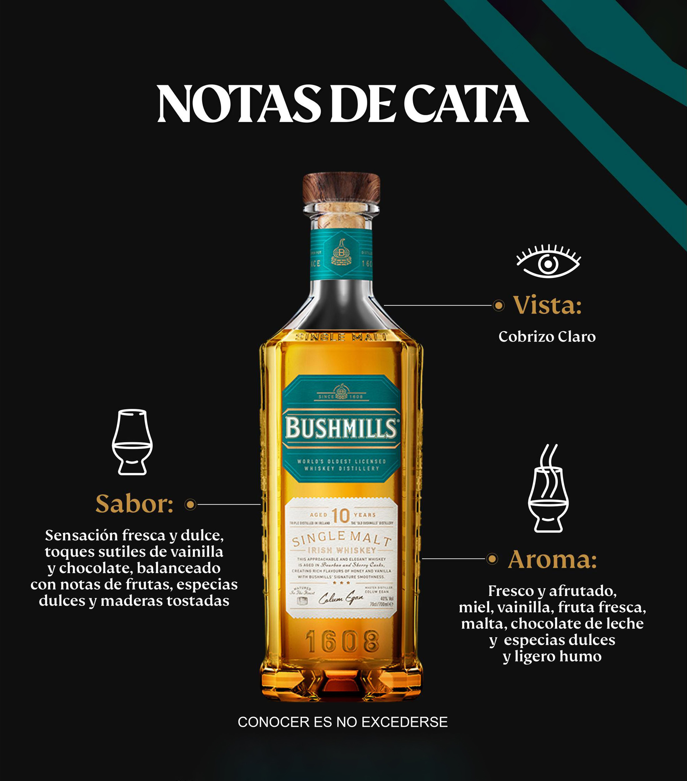 Whiskey Single Malt Aged 10 Years, 750 ml