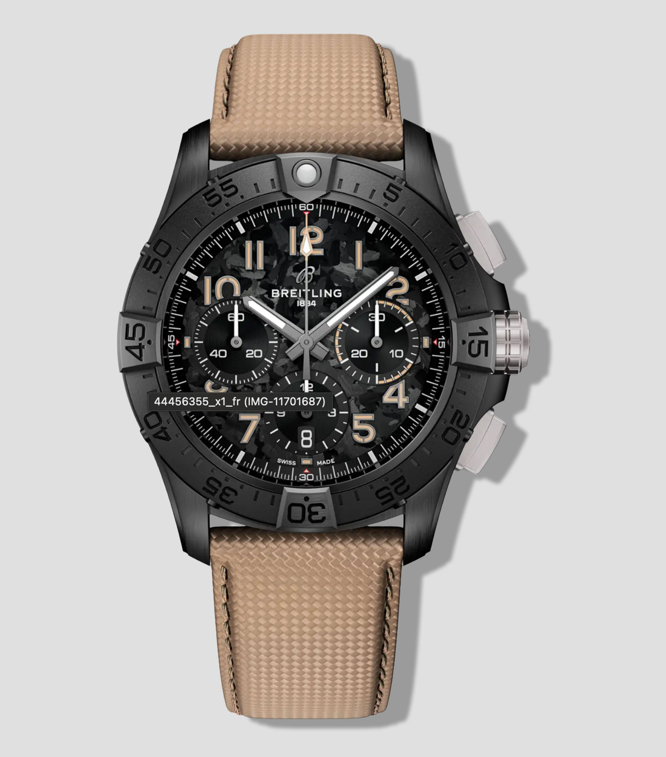 Reloj para hombre Avenger B01 Chronograph 42 Night Mission Casual Negro
