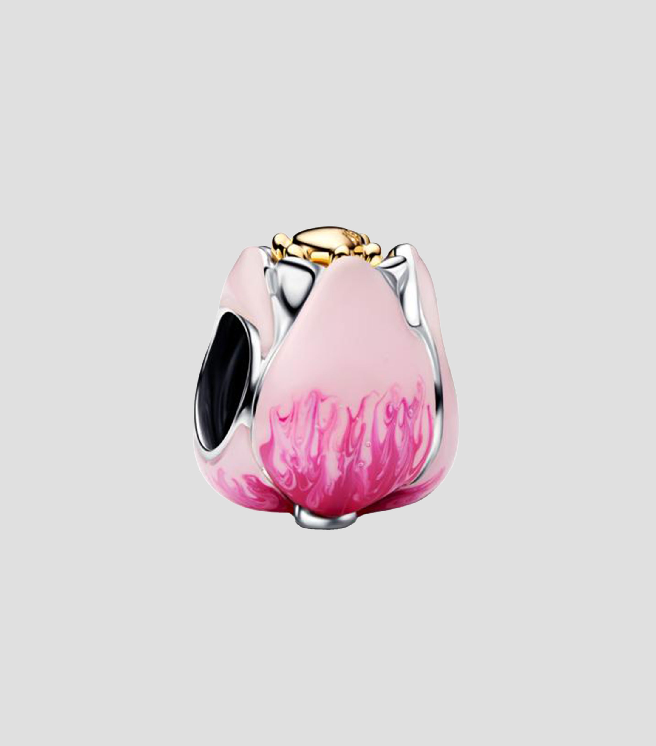 Charm en plata tulipán Unisex