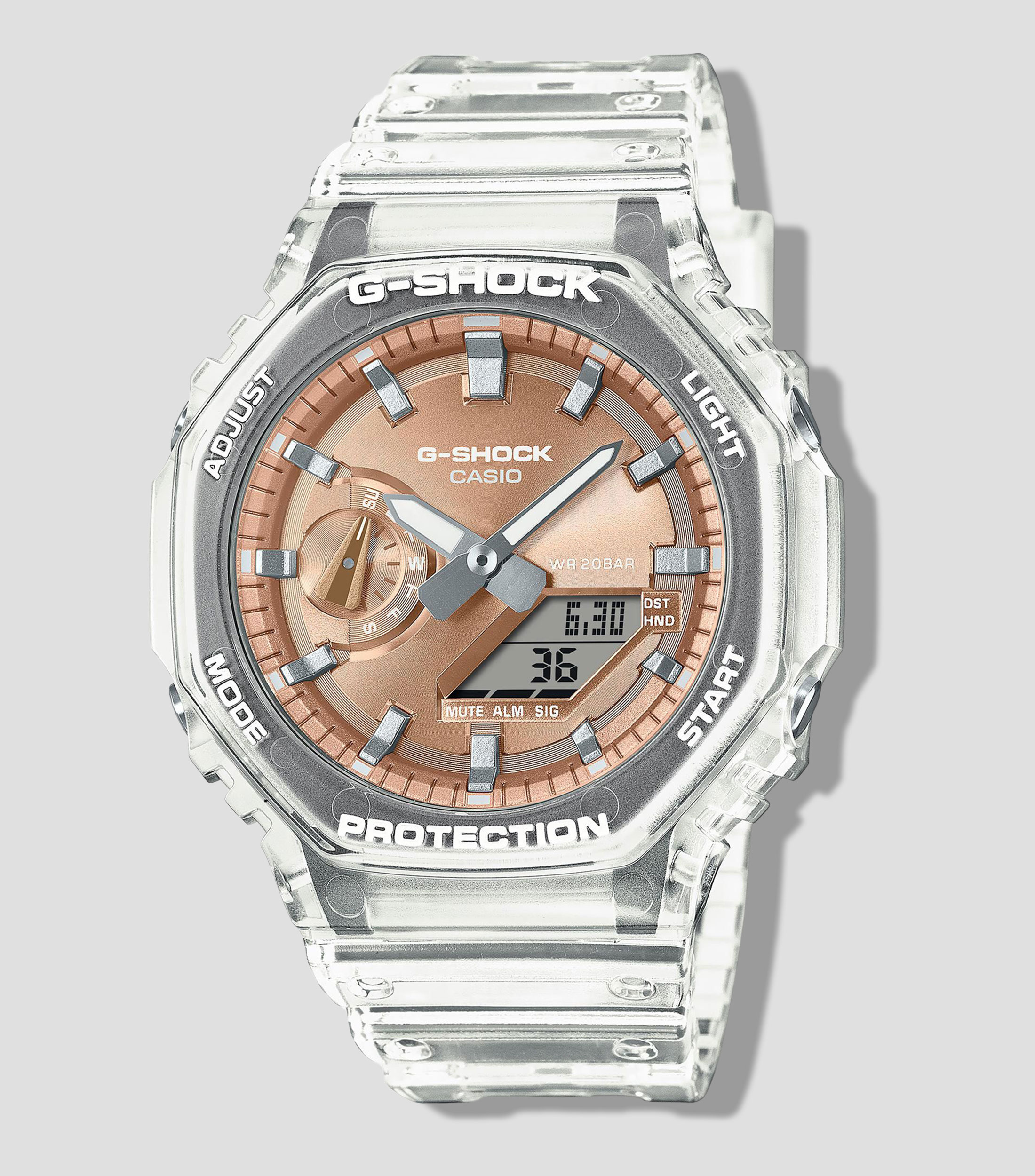 Reloj para Hombre Bright Metallic Deportivo Transparente