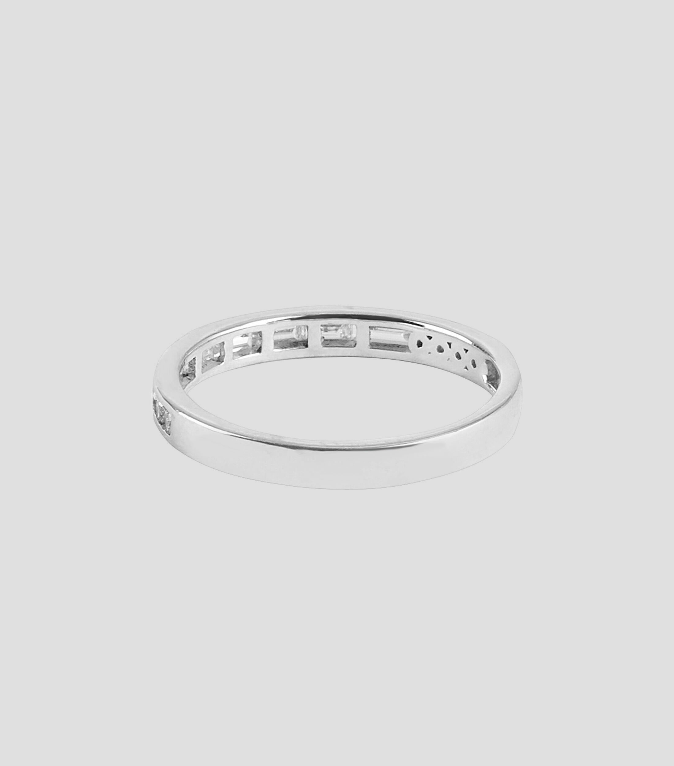 Anillo churumbela en oro blanco de 14 Kts Mujer