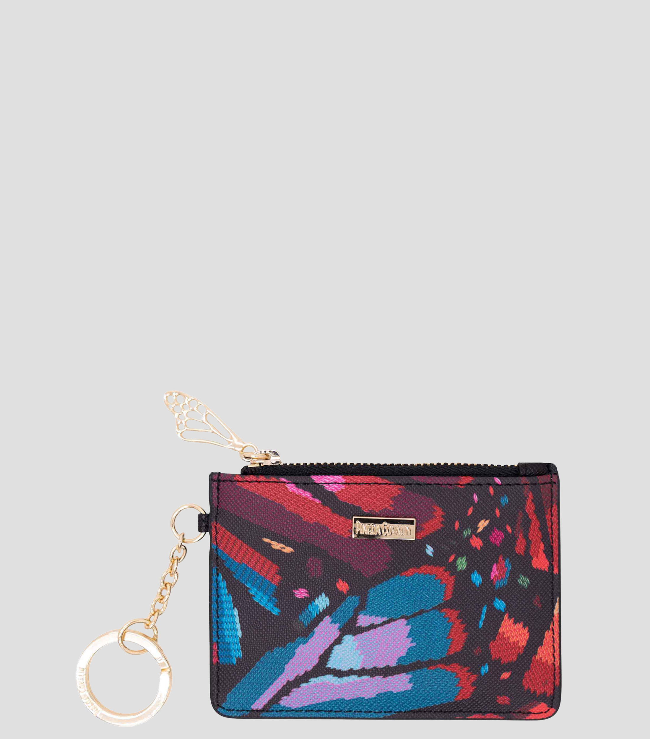 Tarjetero multicolor Mariposa estampado Mujer