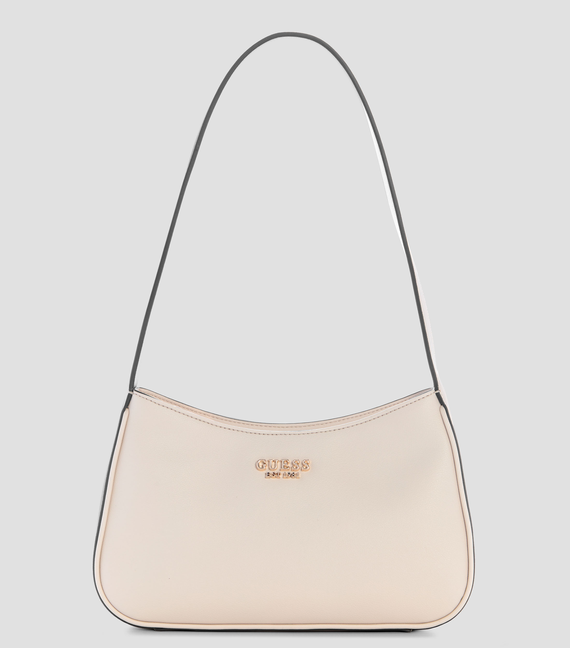 Bolsa shoulder lisa con detalle texturizado Mujer