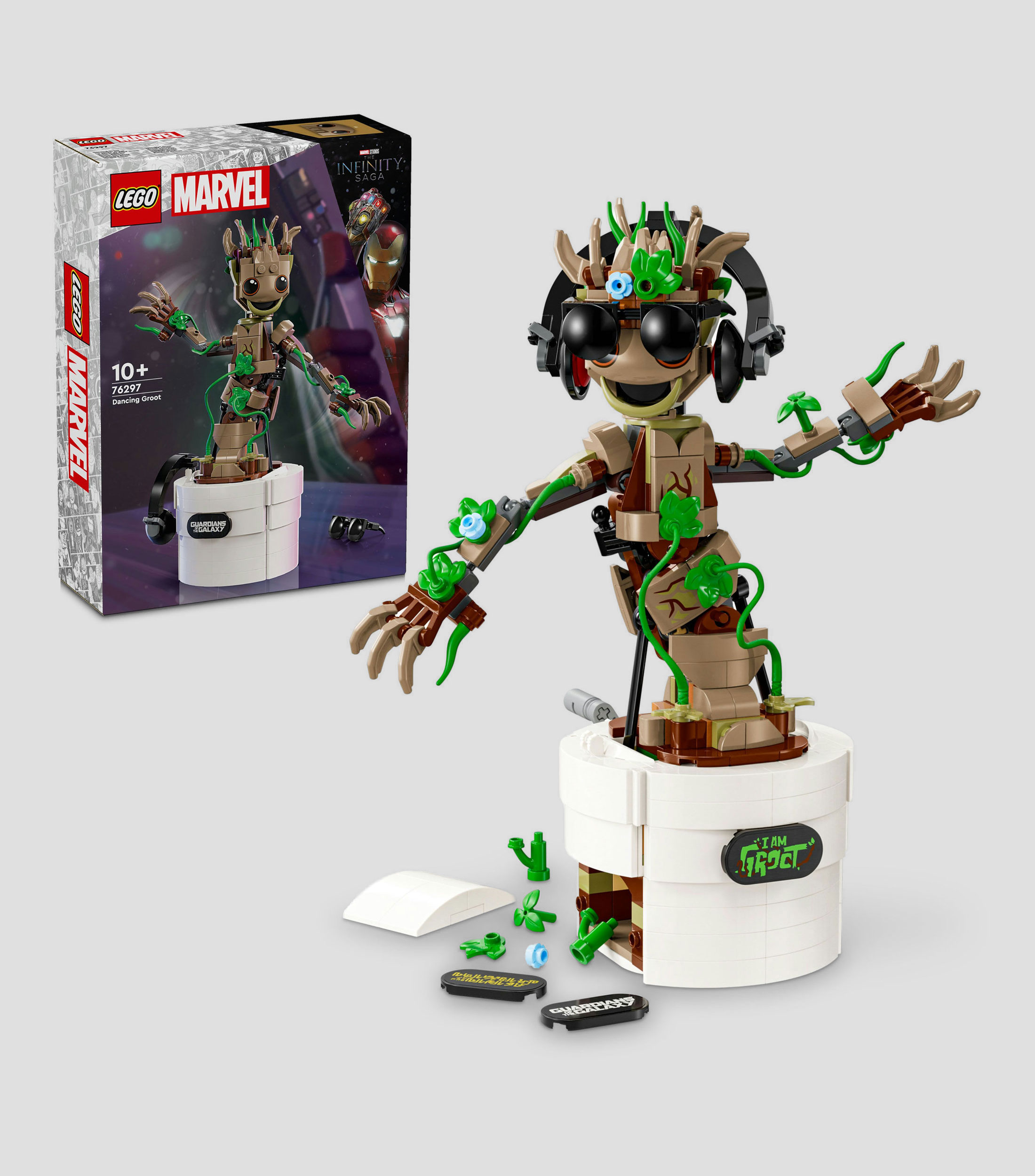 LEGO Marvel Groot Bailarín Juguete animado 76297