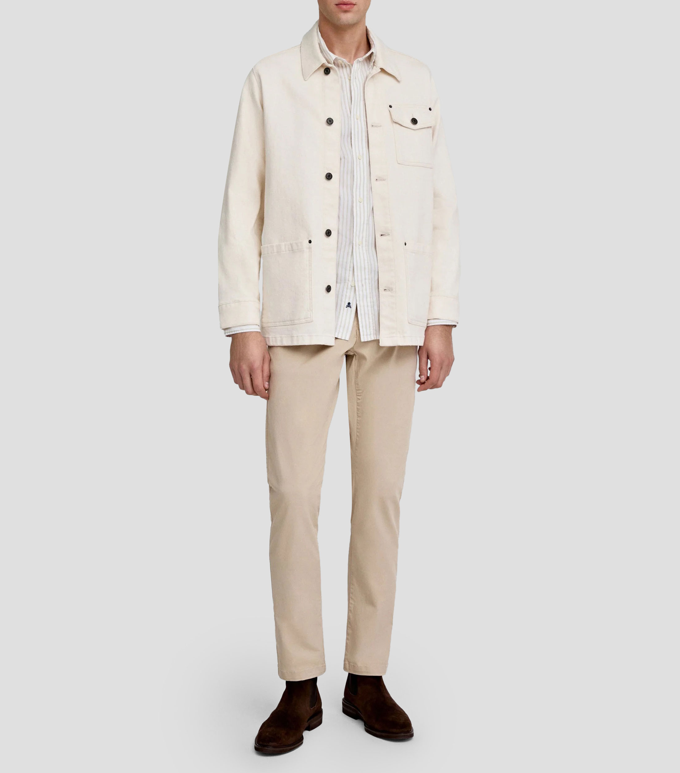 Pantalón casual tipo chino Hombre