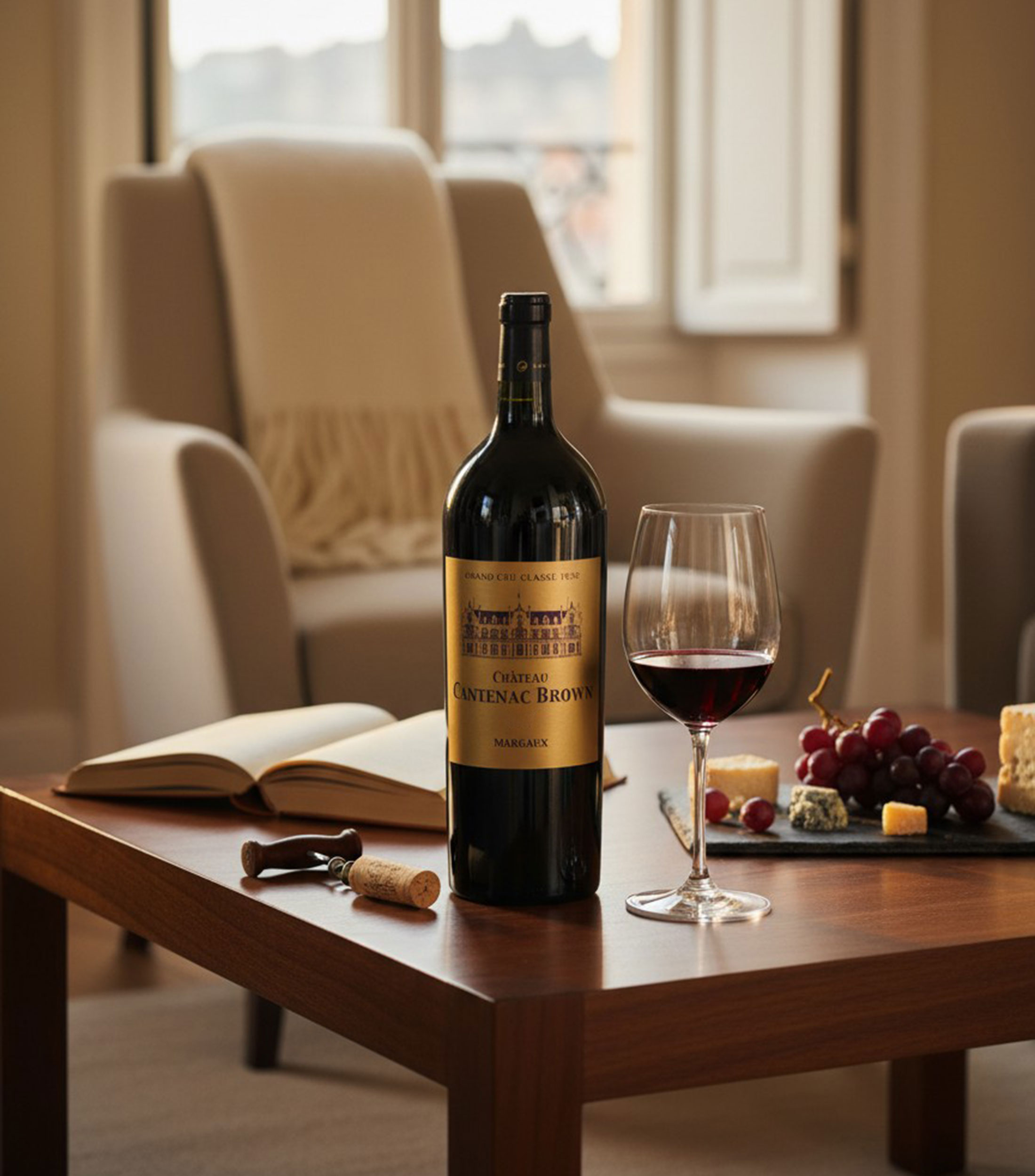Vino tinto ensamble Château Cantenac Brown 2017, Francia, 1500 ml