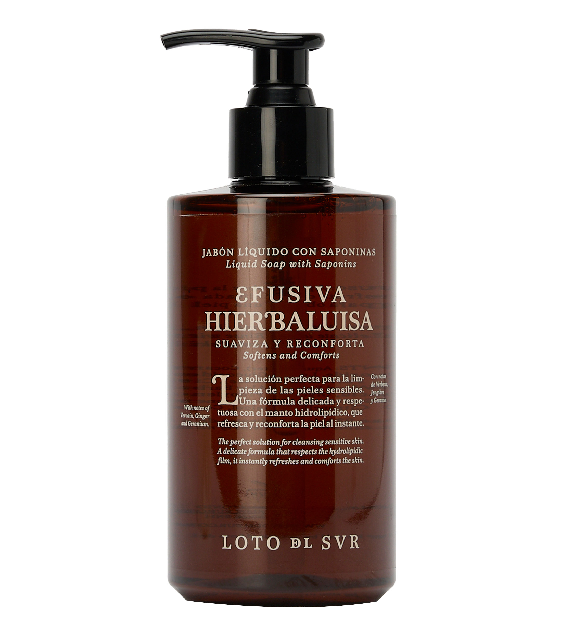 Jabón líquido con Saponinas Efusiva ​Hierbaluisa, 285 ml