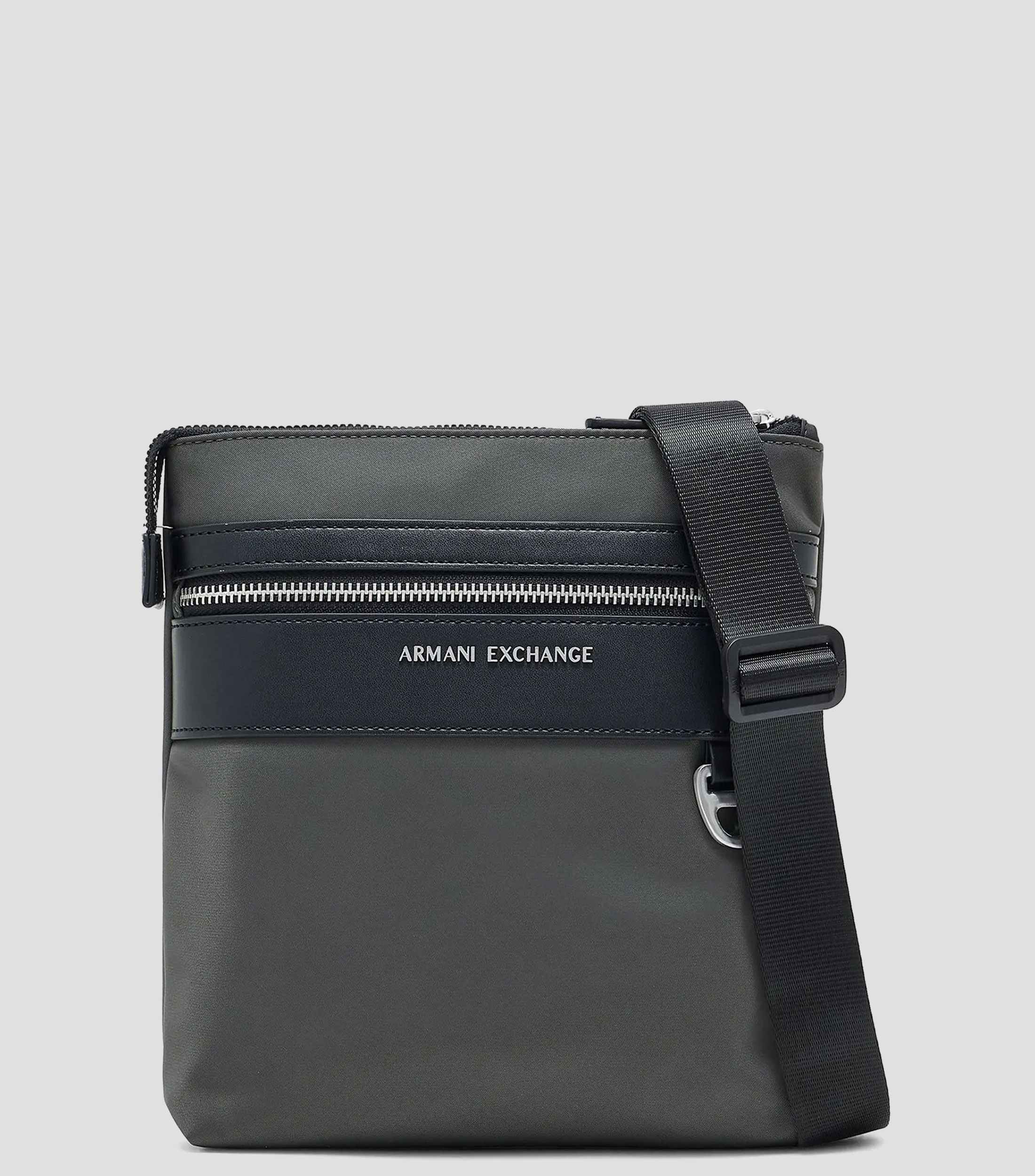 Bolso crossbody negro liso Hombre