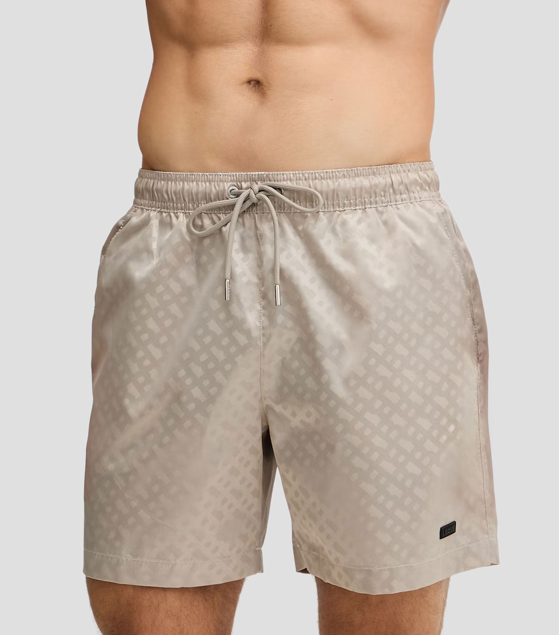 Traje de baño corto beige Hombre