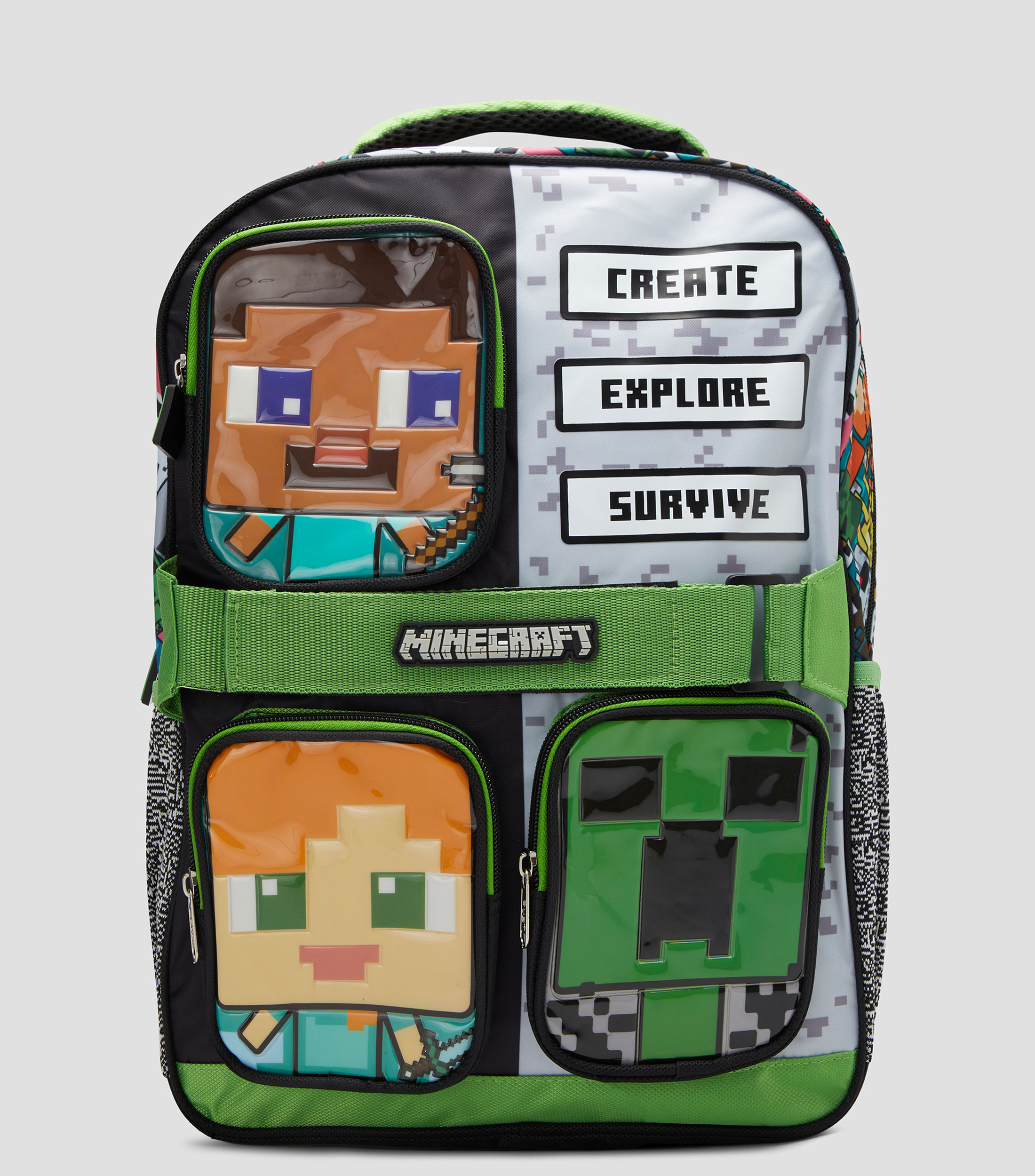 Mochila Escolar Minecraft Personajes Niños