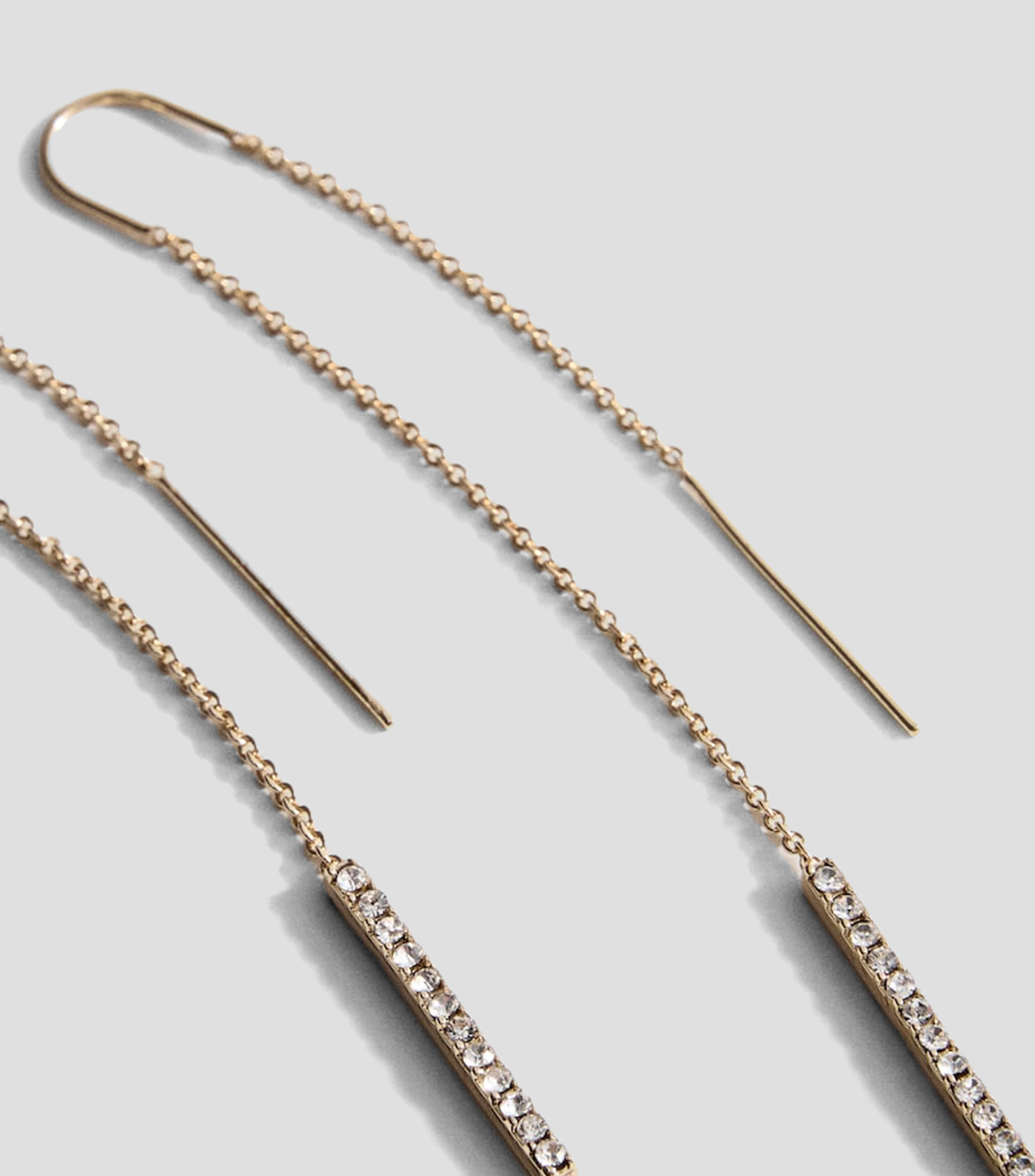 Pendientes colgantes con cristales Mujer