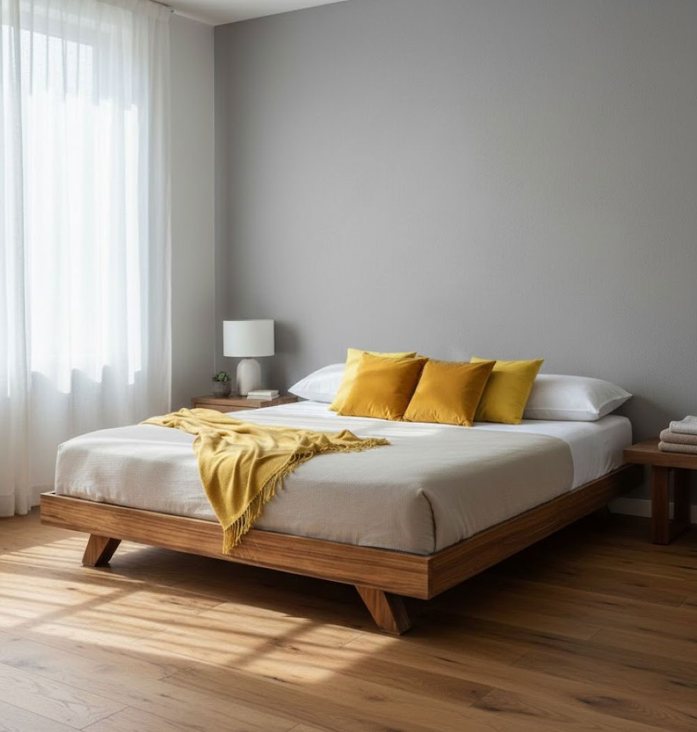 Base de cama King Size Caribe en fibras de madera