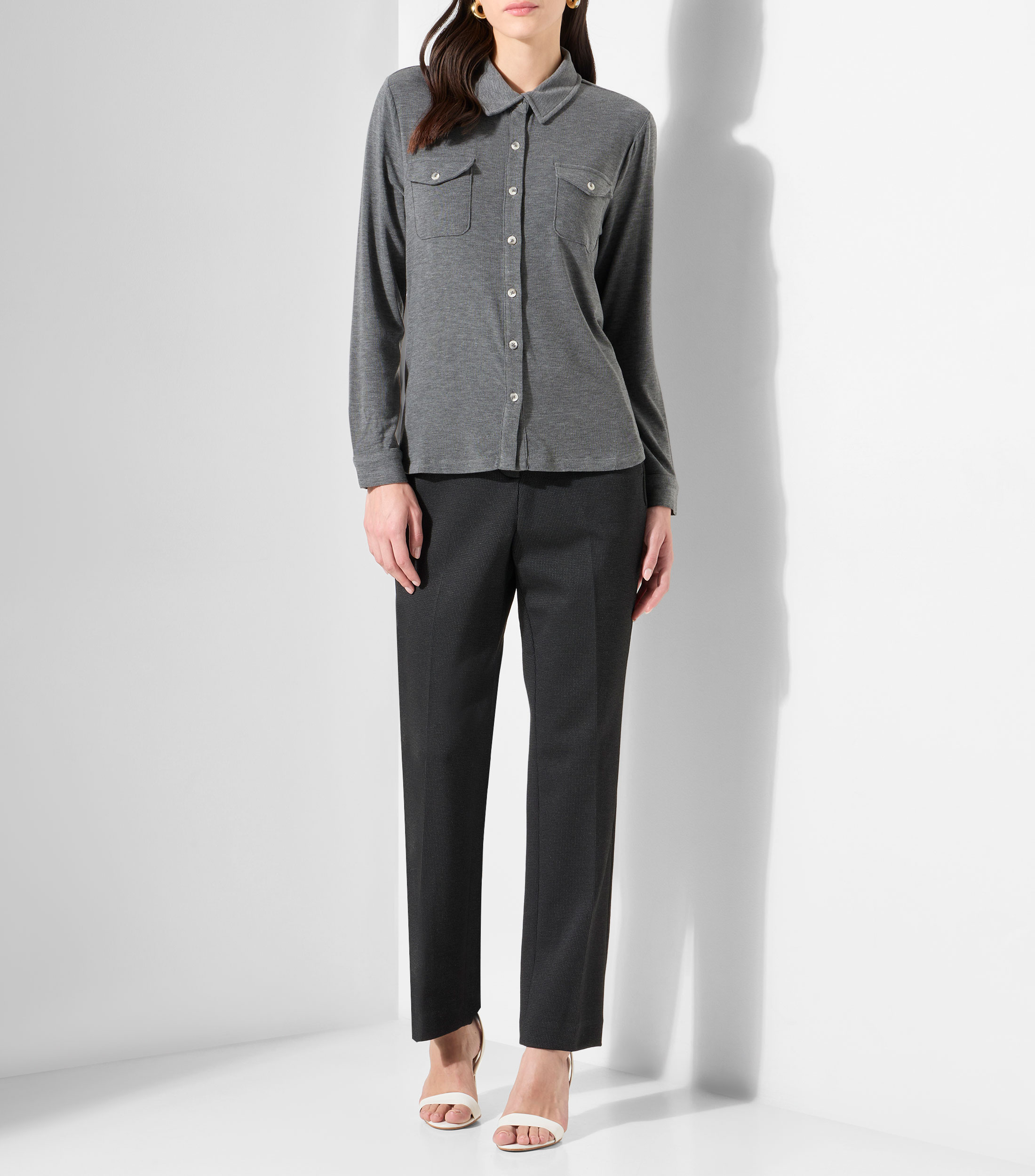 Pantalón jaspeado Mujer