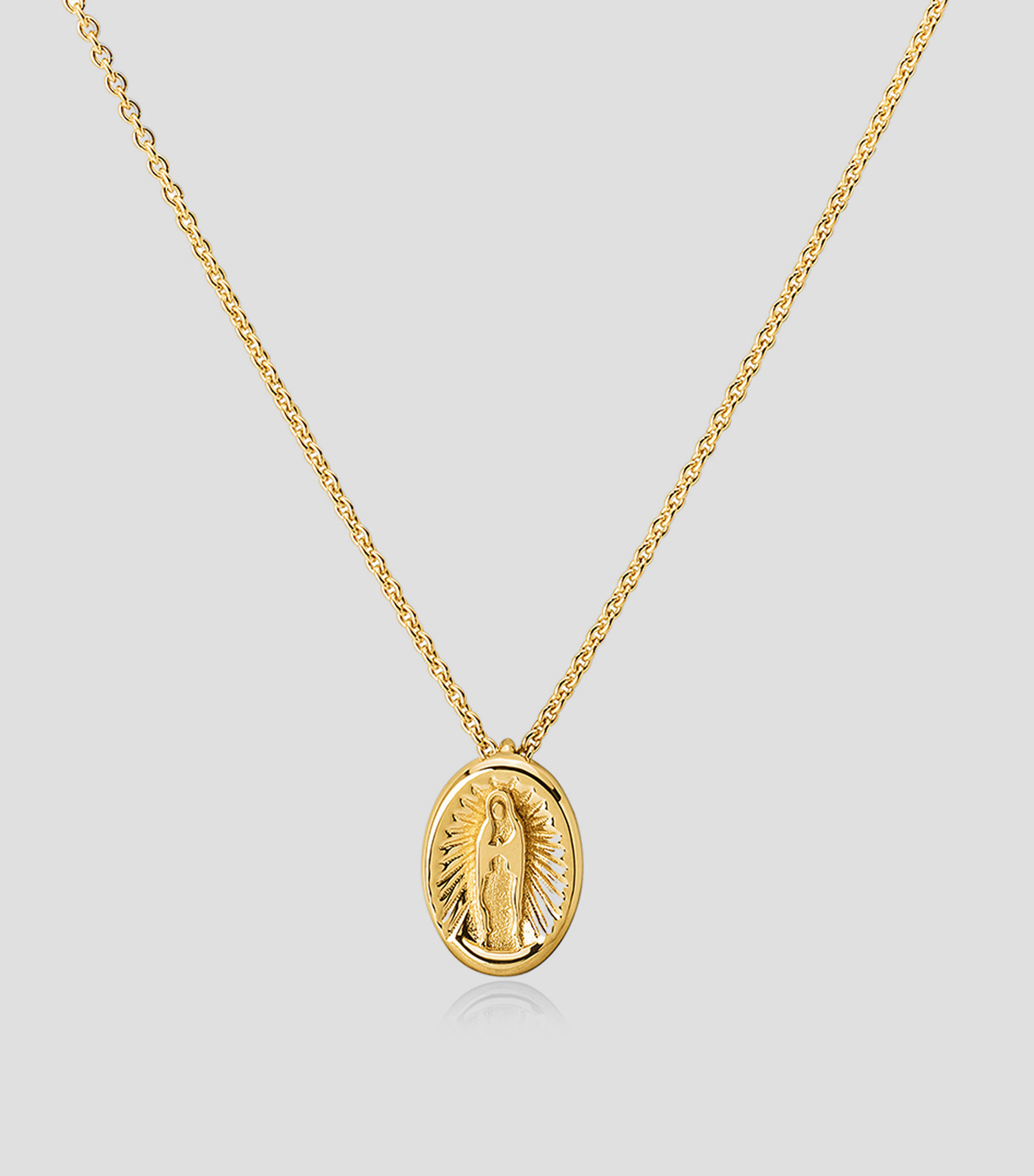 Dije en oro Virgen de Guadalupe Unisex