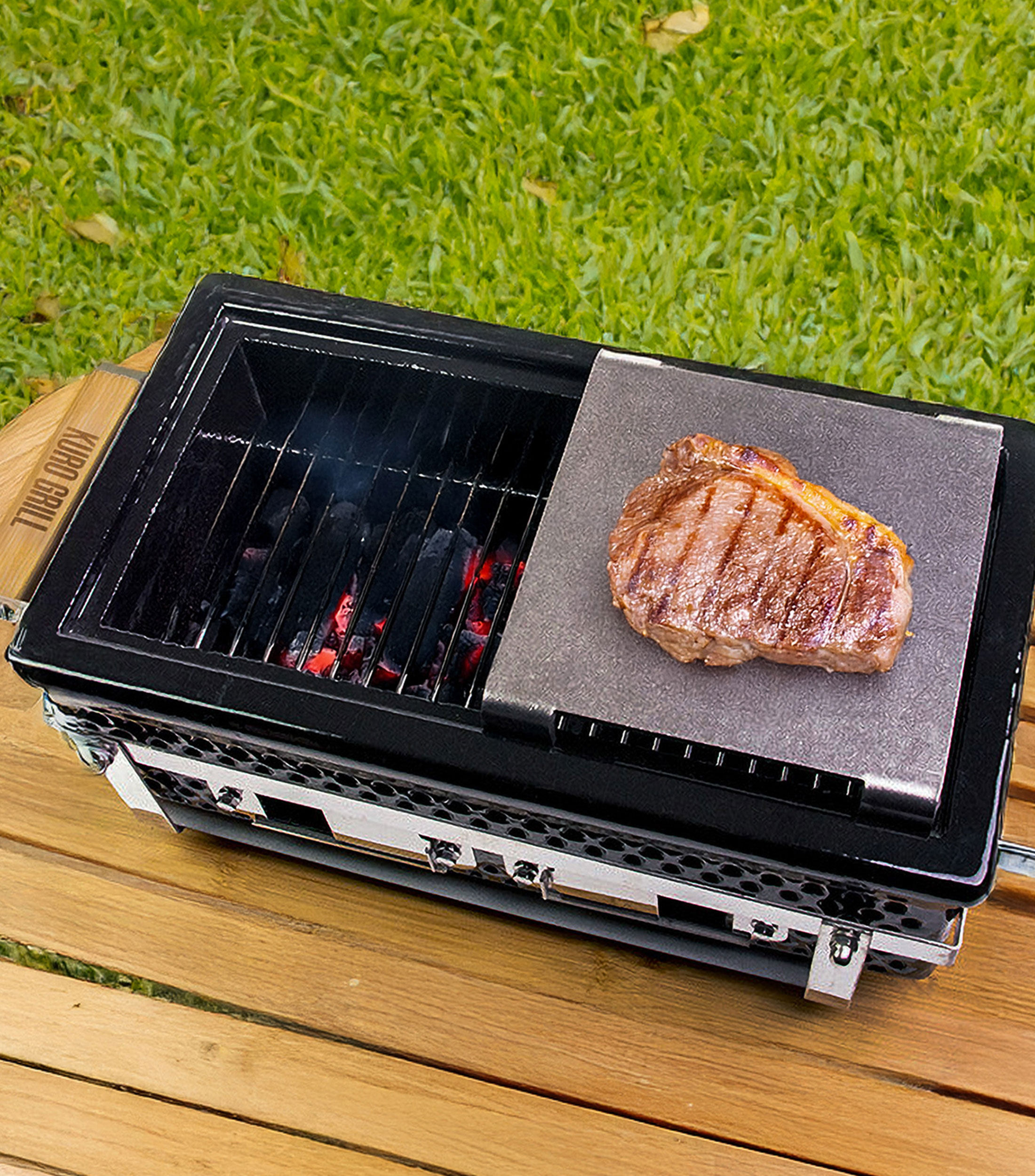 Plato para asador Teppanyaki rectangular liso