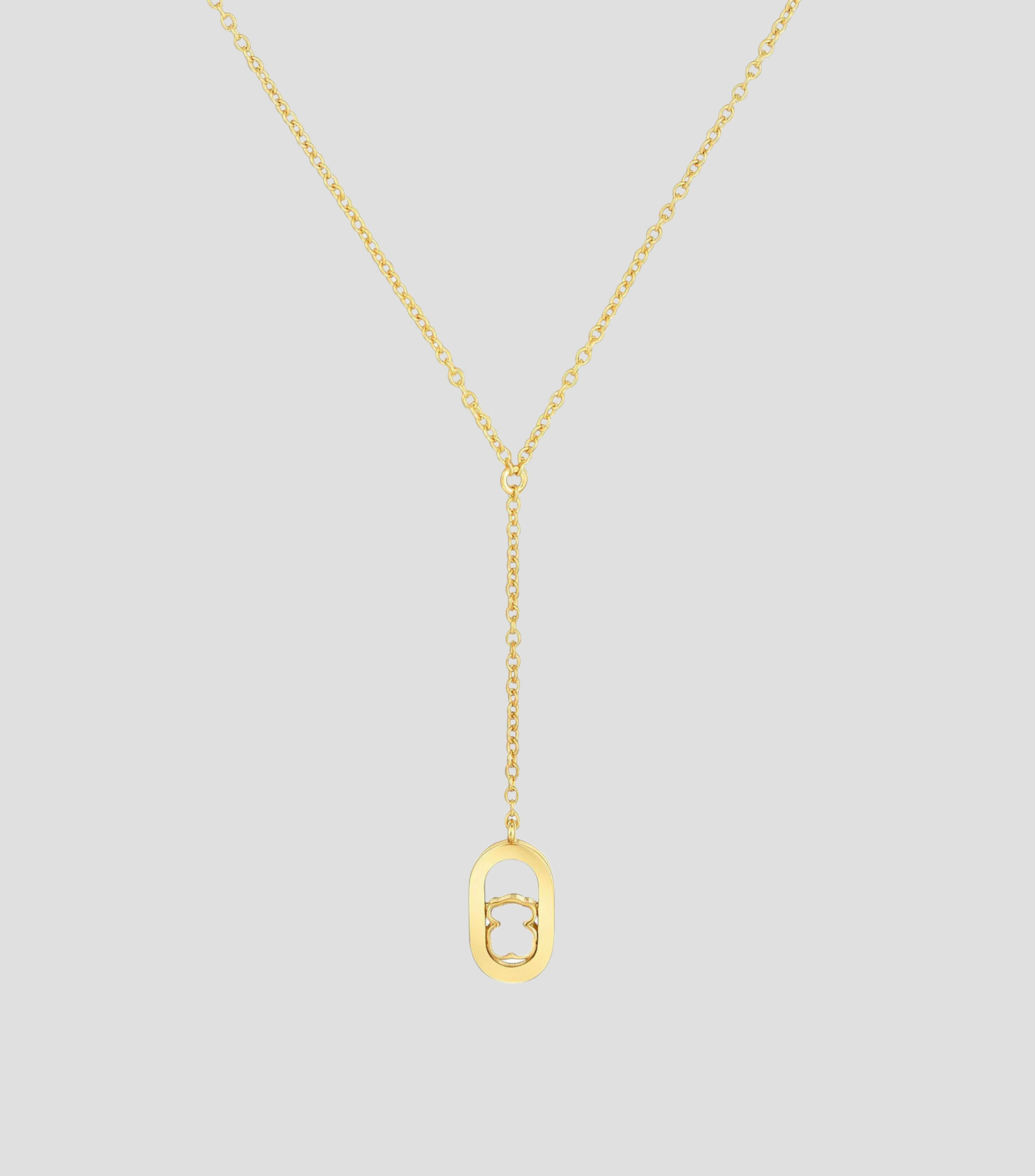 Collar en plata .925 con baño de oro amarillo 18 Kilates con nácar Camille Mujer