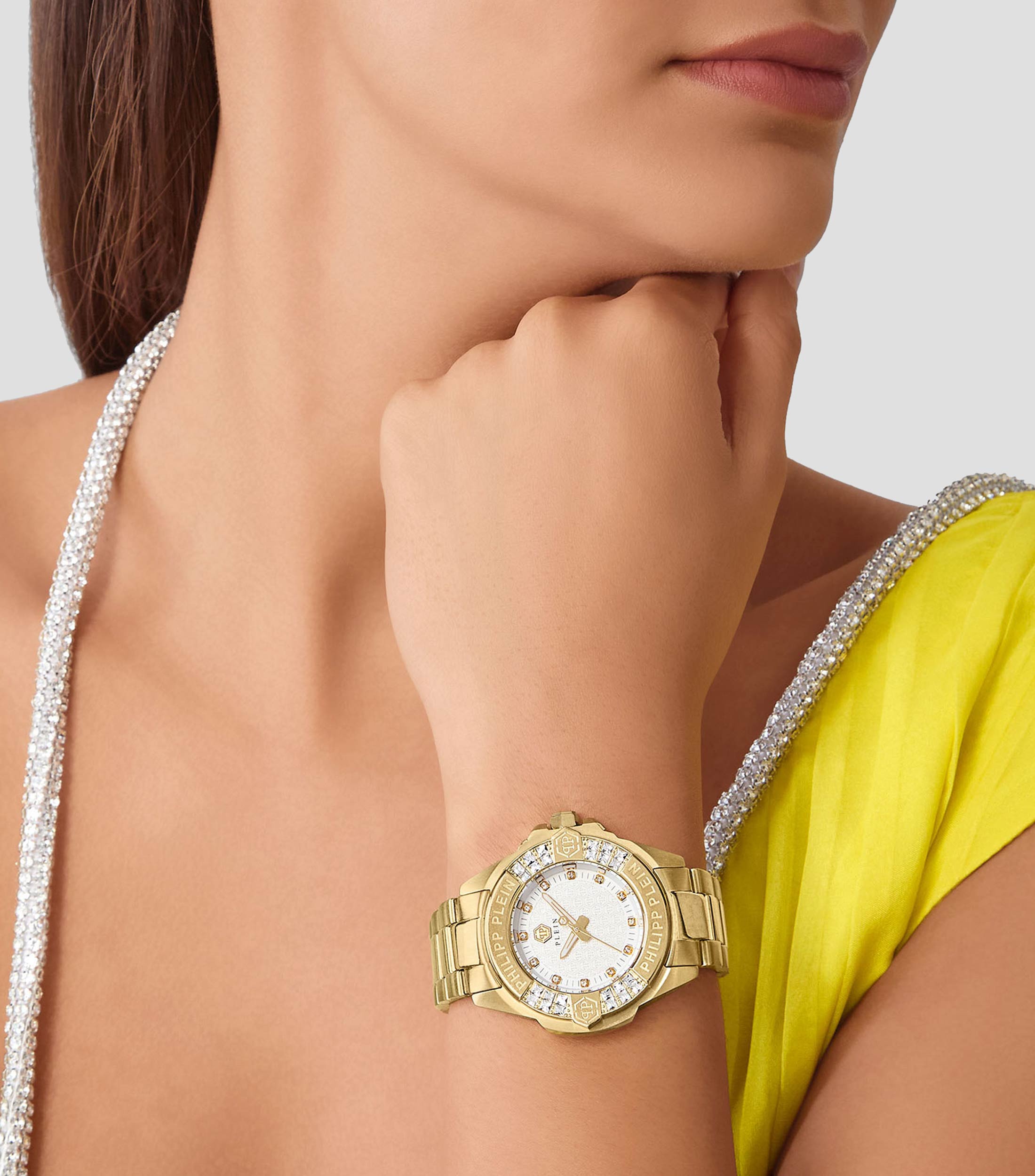 Reloj para Mujer The Skull Casual Blanco, Dorado