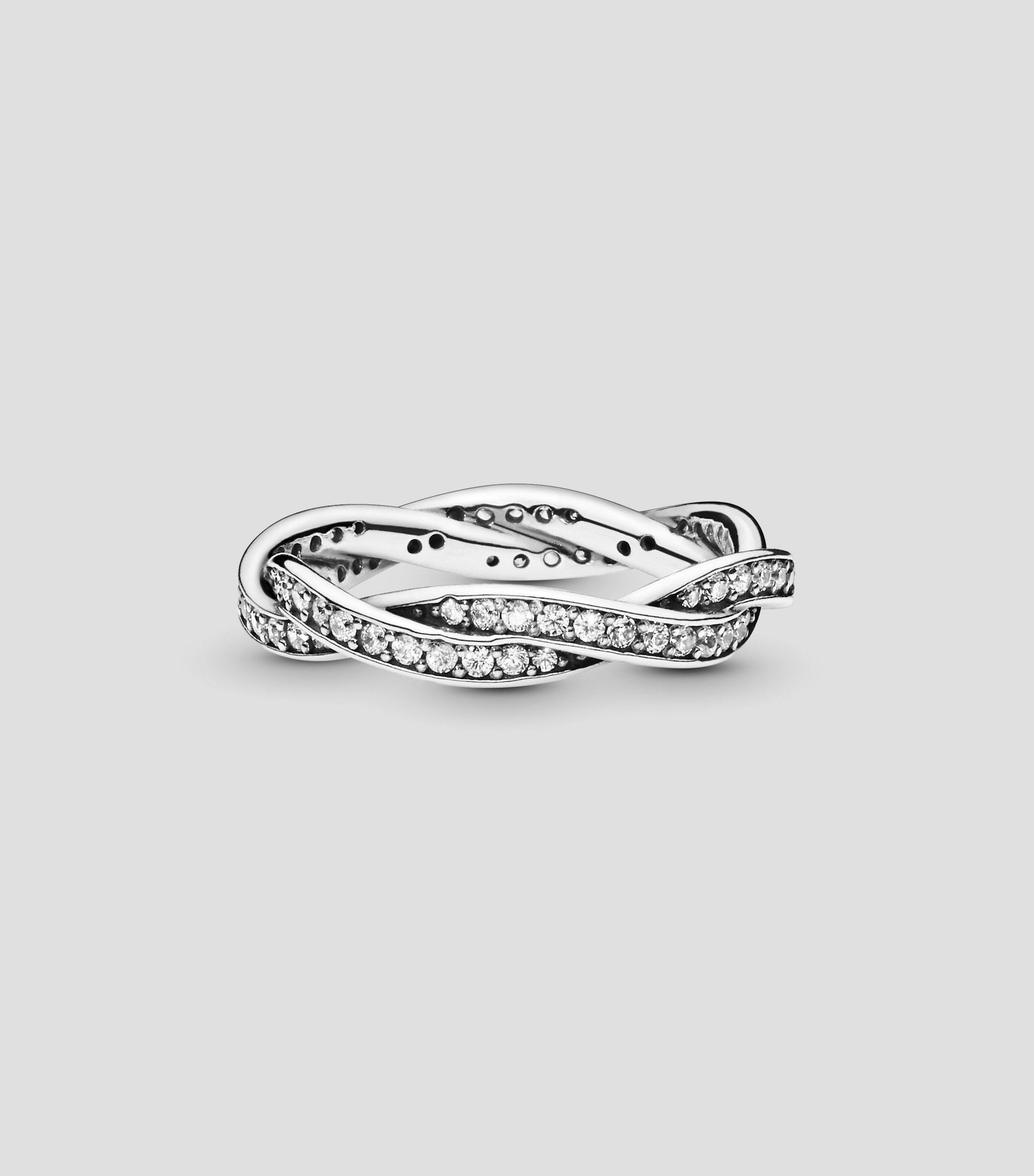 Anillo en plata Trenzado Reluciente Mujer Talla: 50