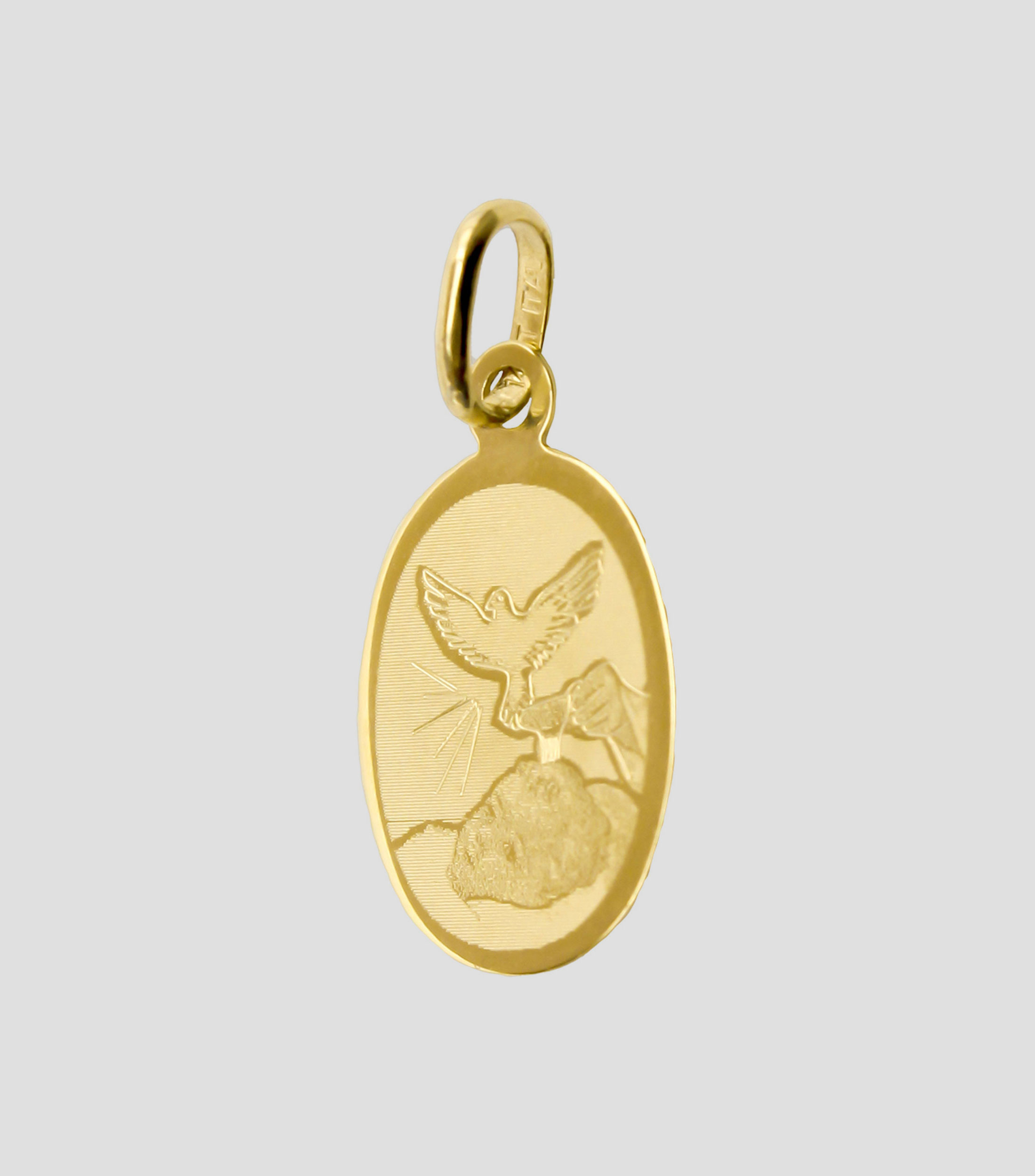 Medalla en oro amarillo 14 Kilates Sagrado Corazón Unisex