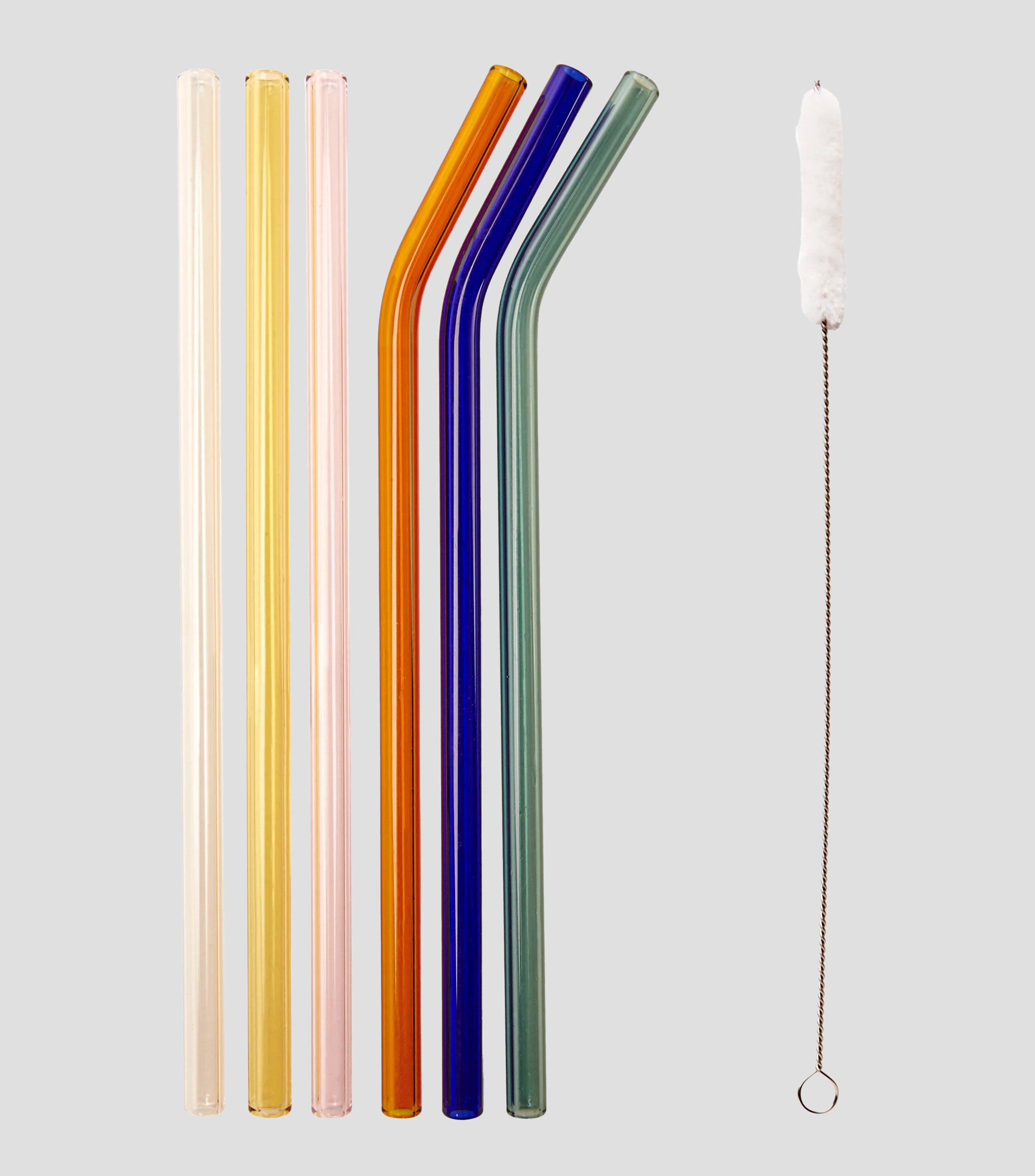 Set 6 popotes de colores reusables