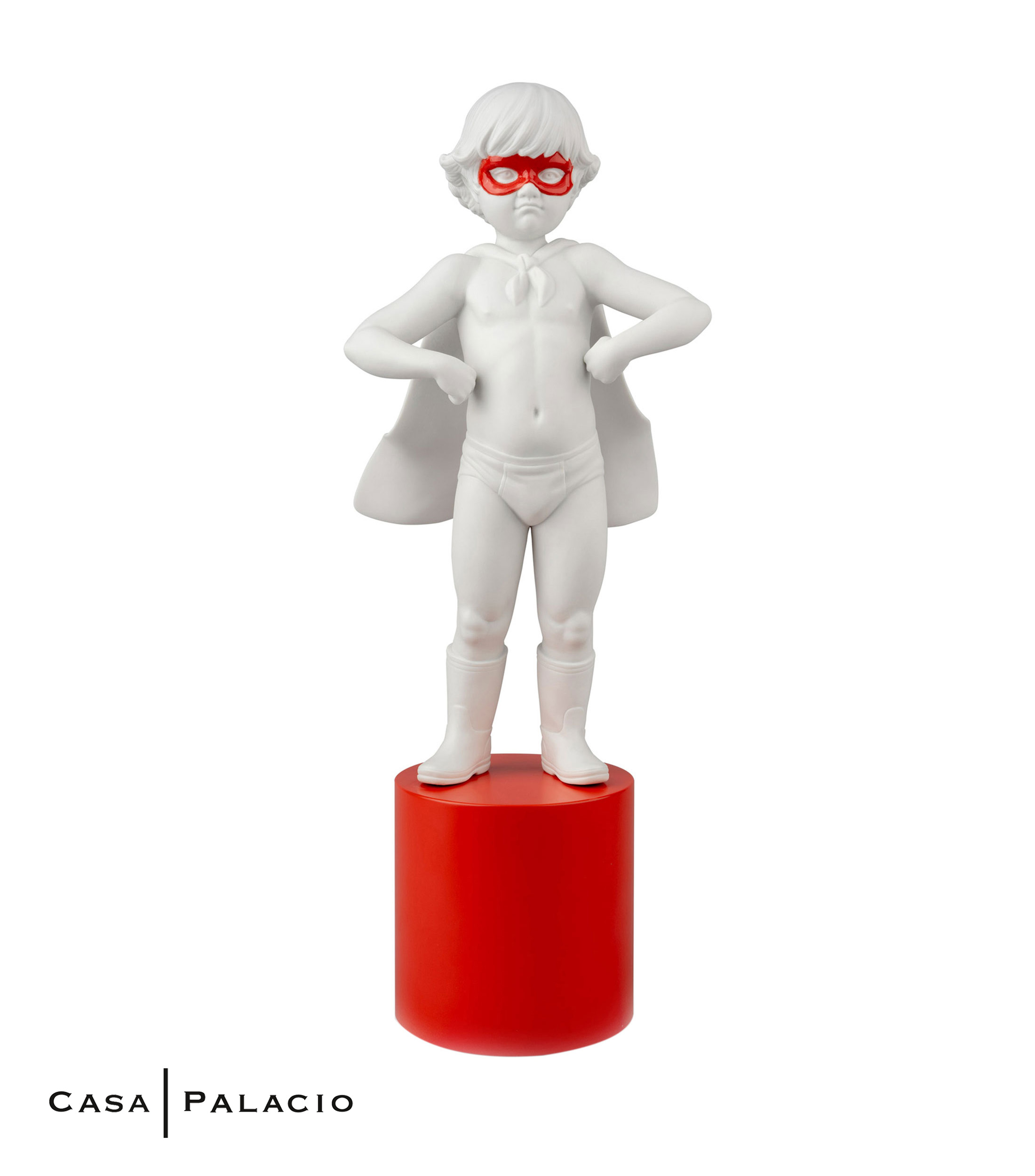 Figura Decorativa Heroe al Rescate en porcelana